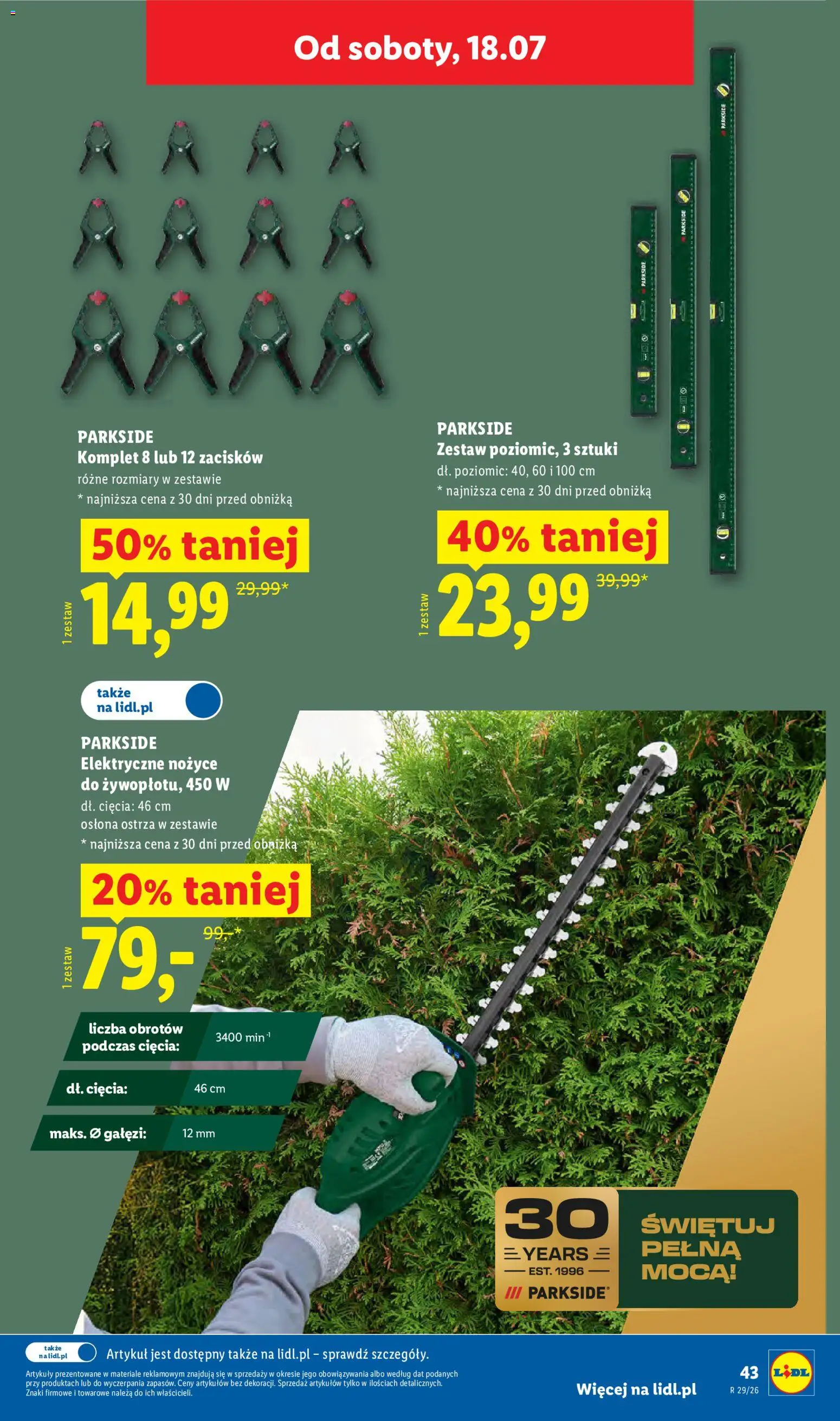 Lidl Polsko katalog od 13.07.2026 | Strana: 49 | Produkty: Parkside