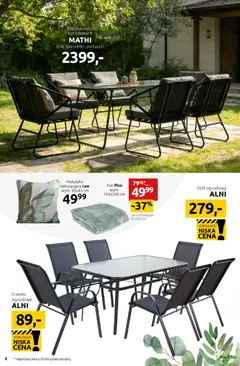 Pogląd oferty "Black Red White promocje - Twój ogród taki jak lubisz" - ważna od 23.03.2026 | Strona: 6 | Produkty: Poduszka, Stół, Krzesło ogrodowe, Stół ogrodowy