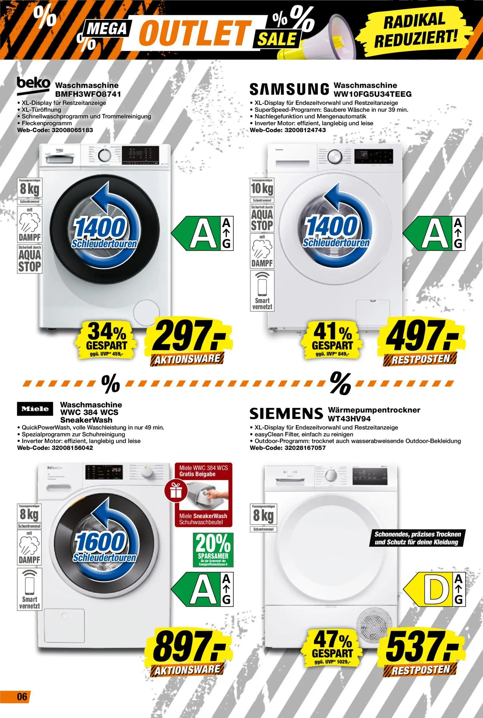 Expert Prospekt – gültig ab 21.08.2026 | Seite: 6 | Produkte: Miele, Siemens, Waschmaschine, Samsung