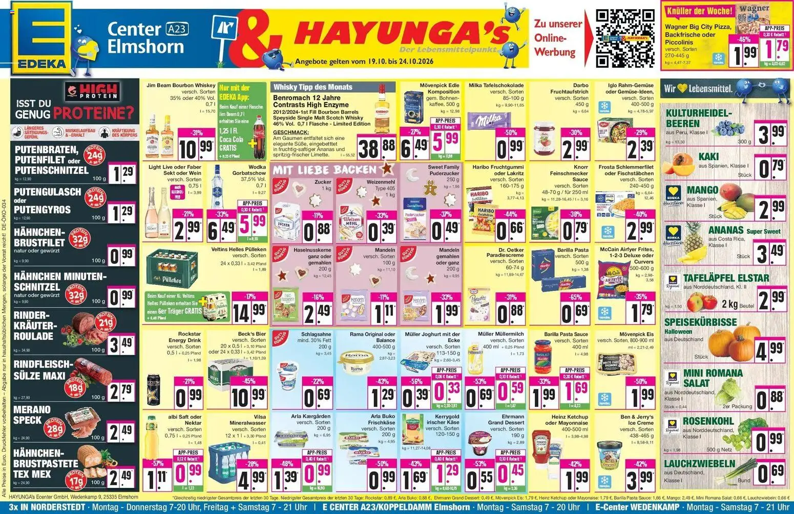 Edeka Prospekt Norderstedt (ab 19.10.2026) » Angebote Online | Seite: 1 | Produkte: Cola, Barilla, Mayonnaise, Piccolinis