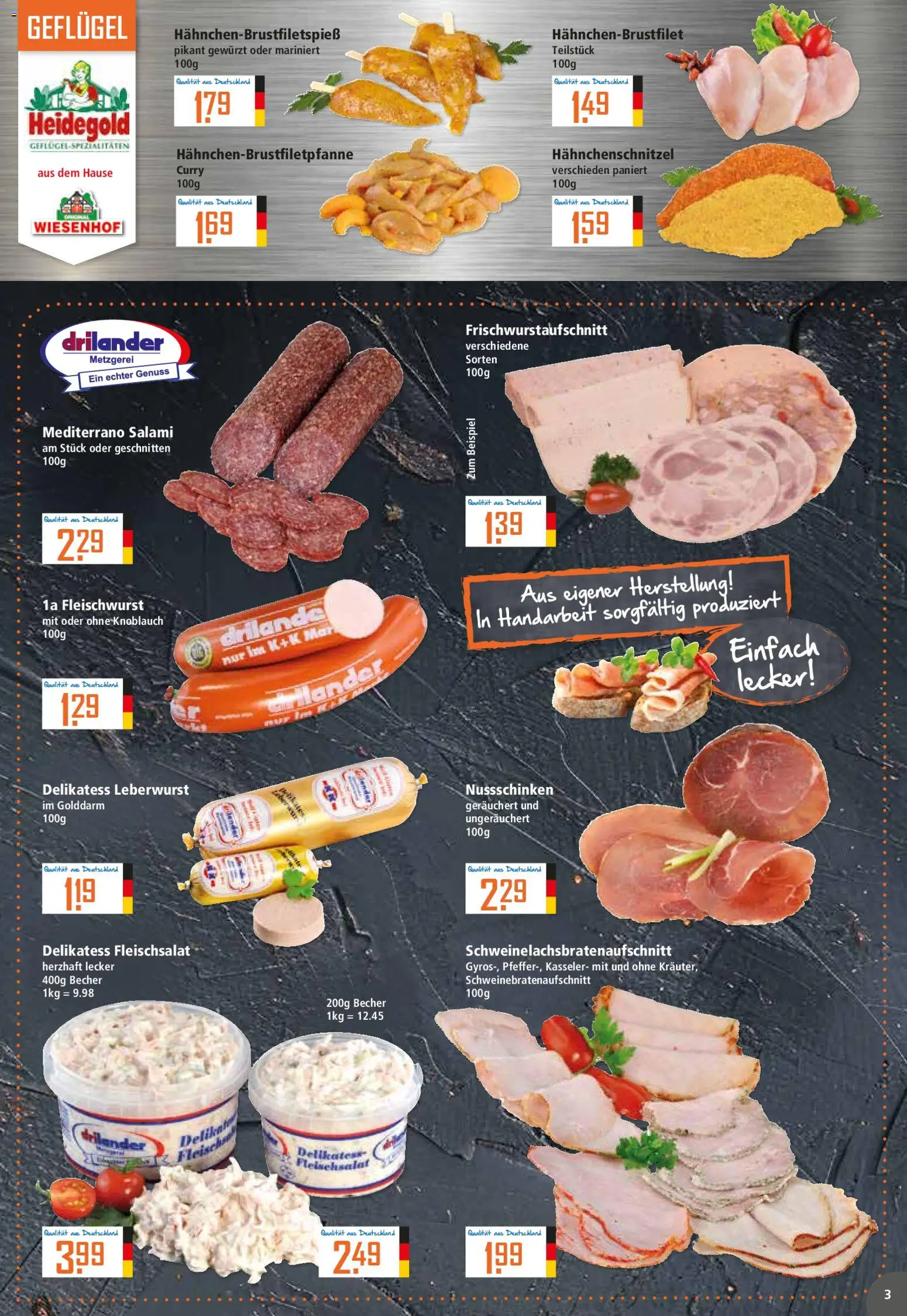 Klaas & Kock Prospekt 	 – gültig ab 11.05.2026 | Seite: 3 | Produkte: Knoblauch, Salami