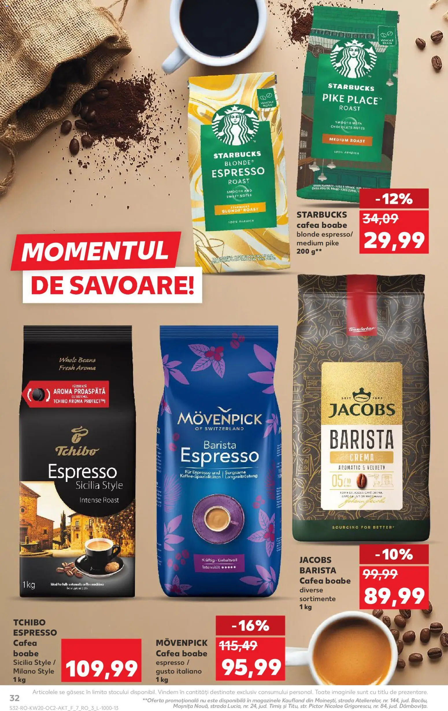 Noul catalog Kaufland – valabil de la 13.05.2026 | Pagină: 32 | Produse: Delgeç, Köpek çiti, Cremă, Cafea