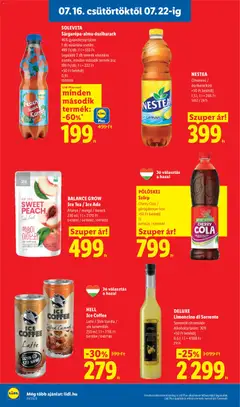 PÖLÖSKÉI Szörp Cherry Cola / görögdinnye-licsi, 1 l - amely érvényes a következő dátumtól: 2026.07.16. | Oldal: 20