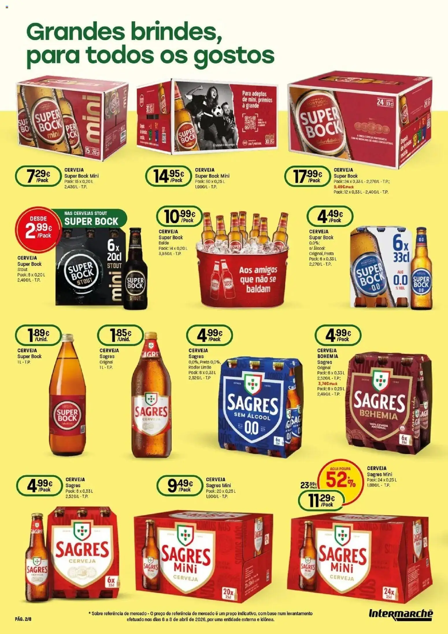 Intermarché - O melhor mundial serve-se em casa. │ válido de 04.06.2026 | Página: 2 | Produtos: Balde, Super bock, Base, Cerveja