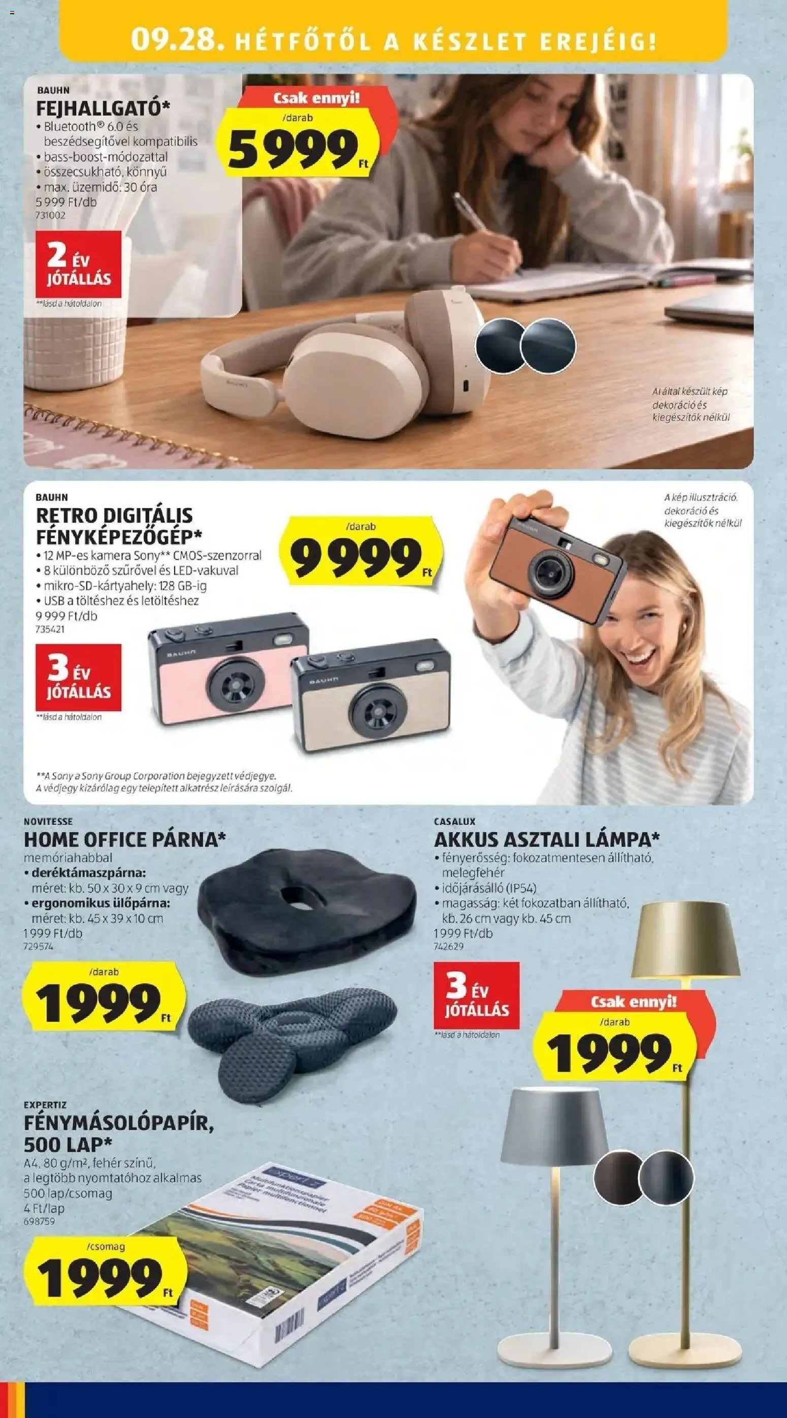 Aldi aktuális akciós újság - 2026.09.19. -tól/töl > akció, lapozható szórólap 🛍️ | Oldal: 36 | Termékek: Casalux, Kamera, USB, Ülőpárna