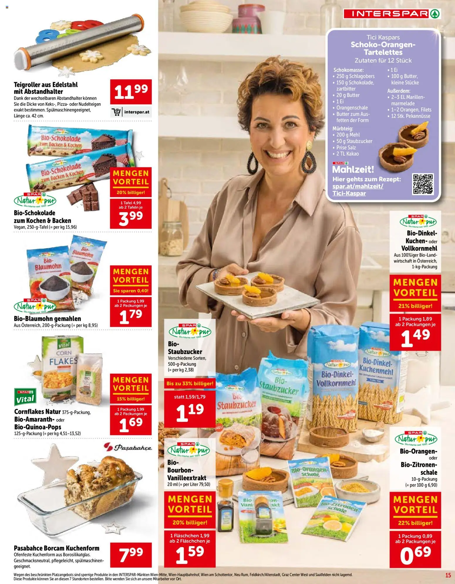 Interspar Sonderfolder Backen gültig ab 01.10.2026 | Seite: 15 | Produkte: Zutaten, Butter, Pizza, Bourbon