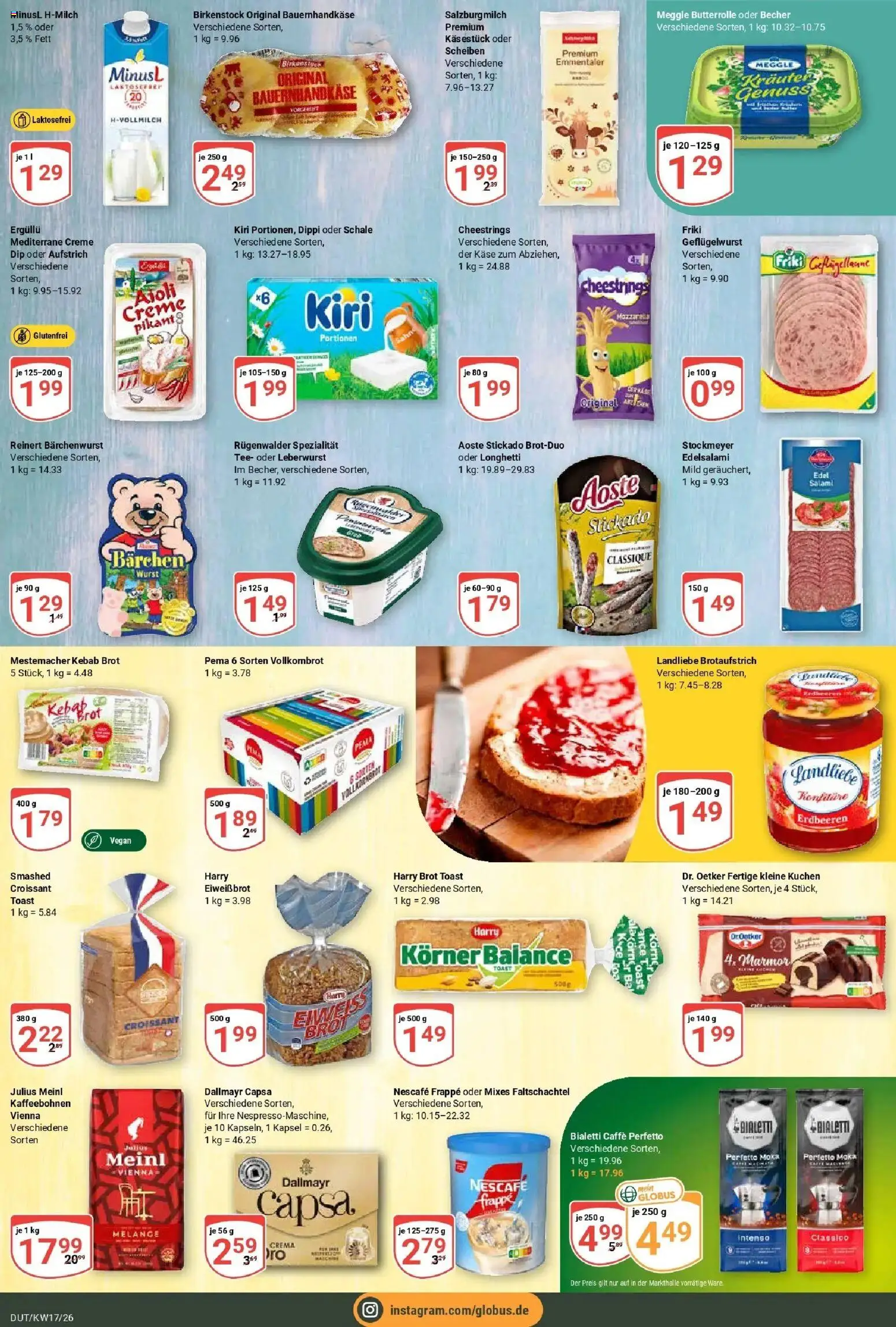 Globus Prospekt Wetzlar-Dutenhofen	 – gültig ab 20.04.2026 | Seite: 14 | Produkte: Nescafe, Milch, Vollkornbrot, Kuchen