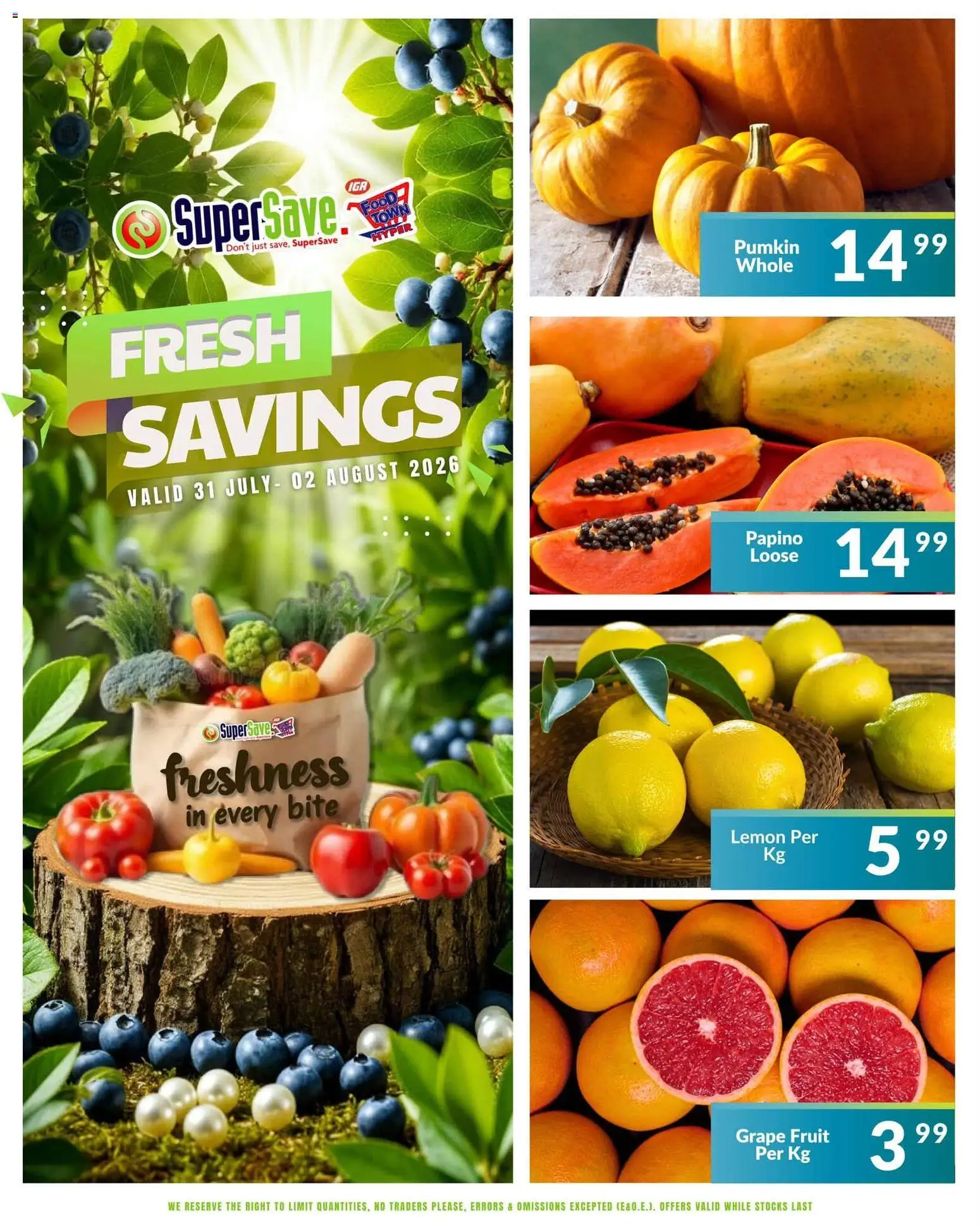 New Super Save catalogue – valid from 31/07/2026 | Page: 4 | Products: Fruit, Lemon