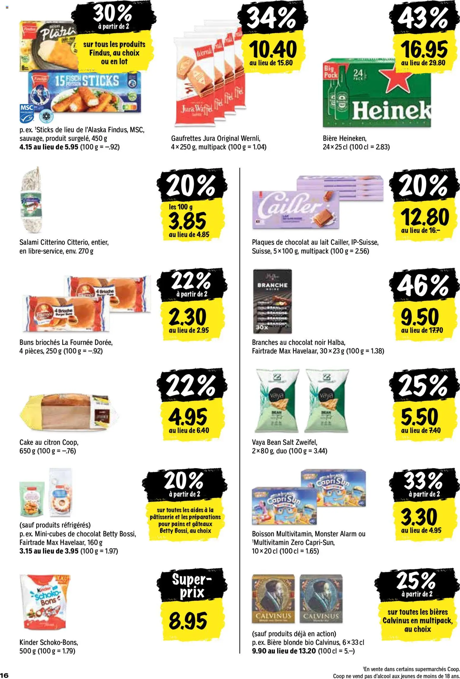 Coop aktionen FR – gültig ab 27.08.2026 | Seite: 16 | Produkte: Jura, Salami, Chips