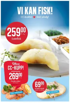 Forhåndsvisning av CC Mat kundeavis gyldig fra 05/10/2026 | Side: 4 | Produkter: Fisk, Krabbeskjell, Reker, Lutefisk