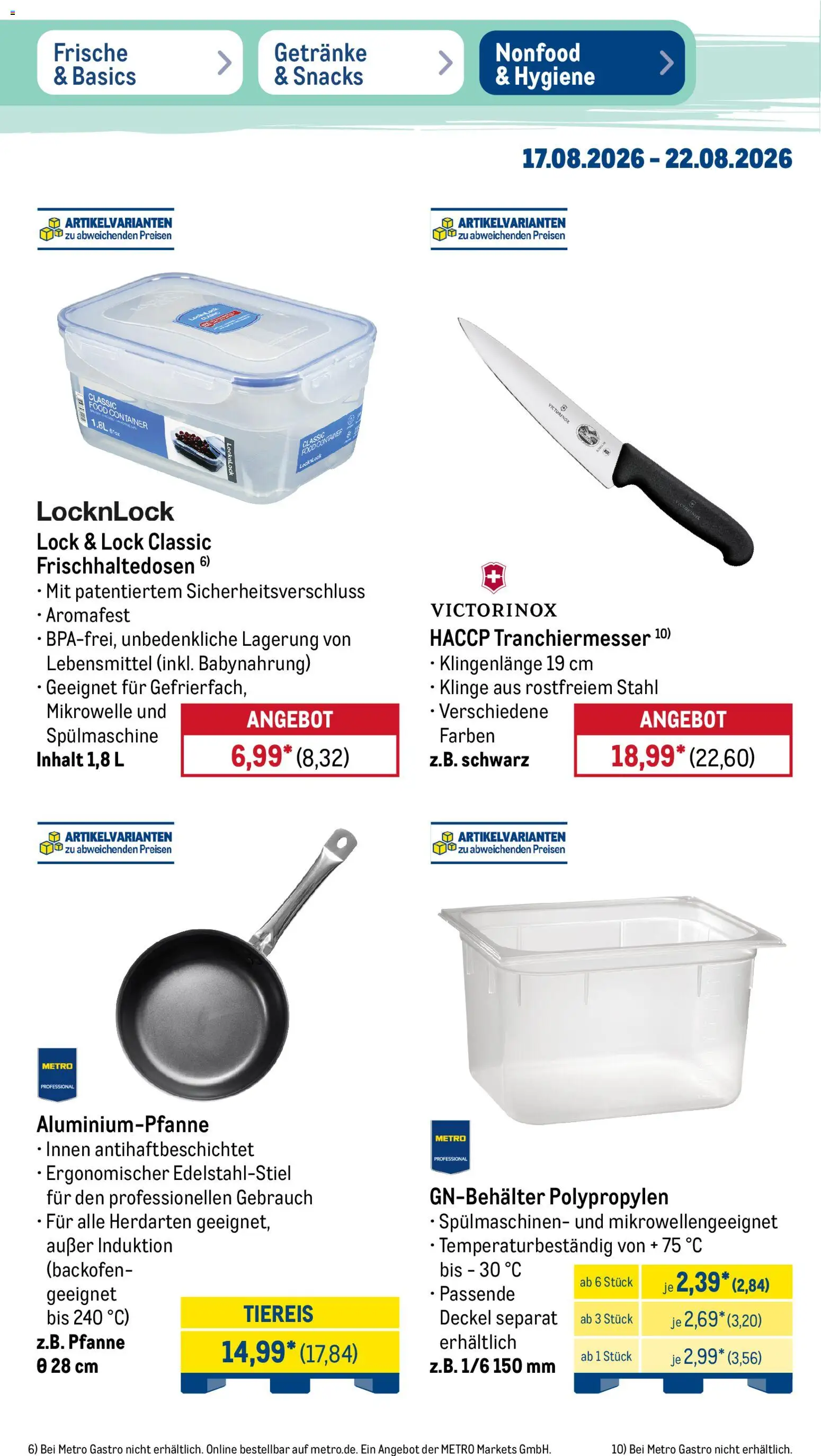 Metro Prospekt – gültig ab 17.08.2026 | Seite: 40 | Produkte: Mikrowelle, Babynahrung, Backofen