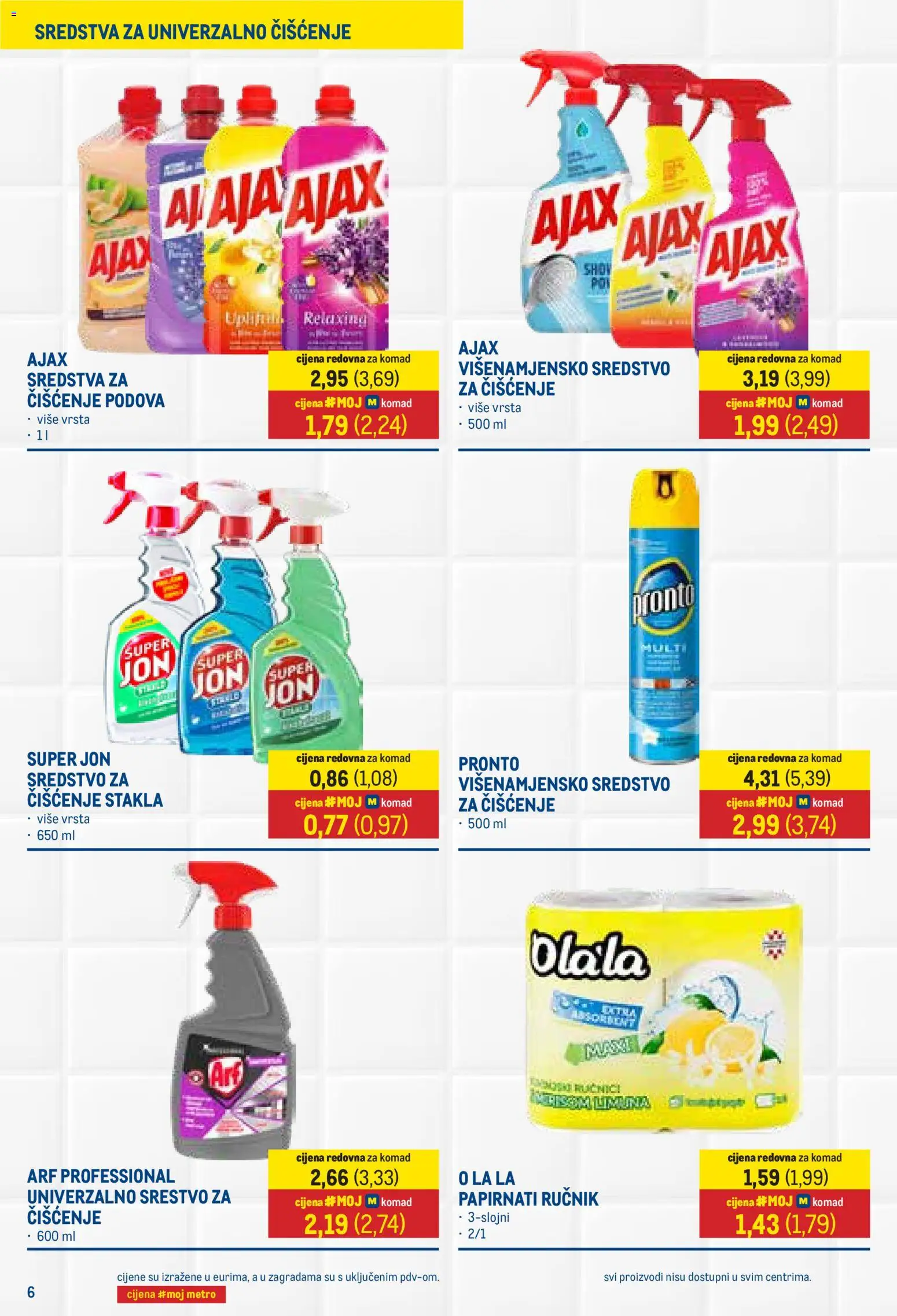 Metro katalog | vrijedi od 16.06.2026 | Stranica: 6 | Proizvodi: Ručnik, Ajax, Arf