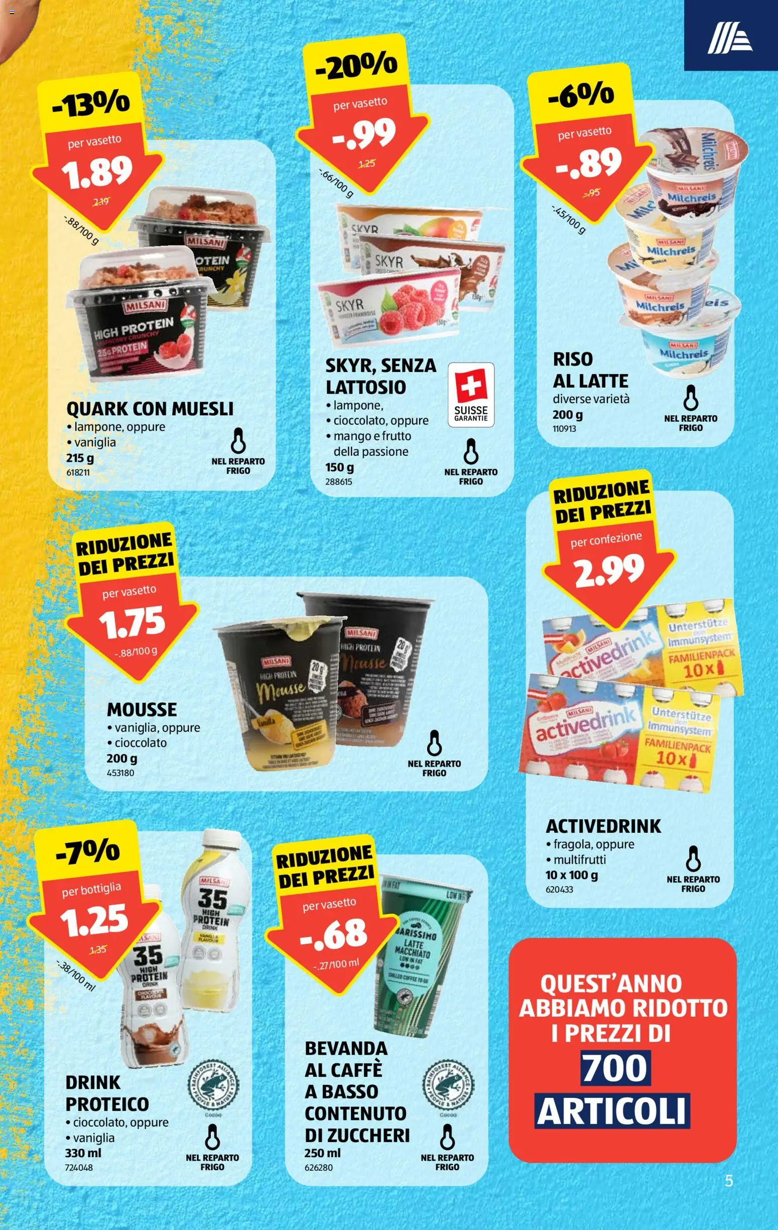 Aldi aktionen IT – gültig ab 10.09.2026 | Seite: 5 | Produkte: Quark, Pudding, Mango