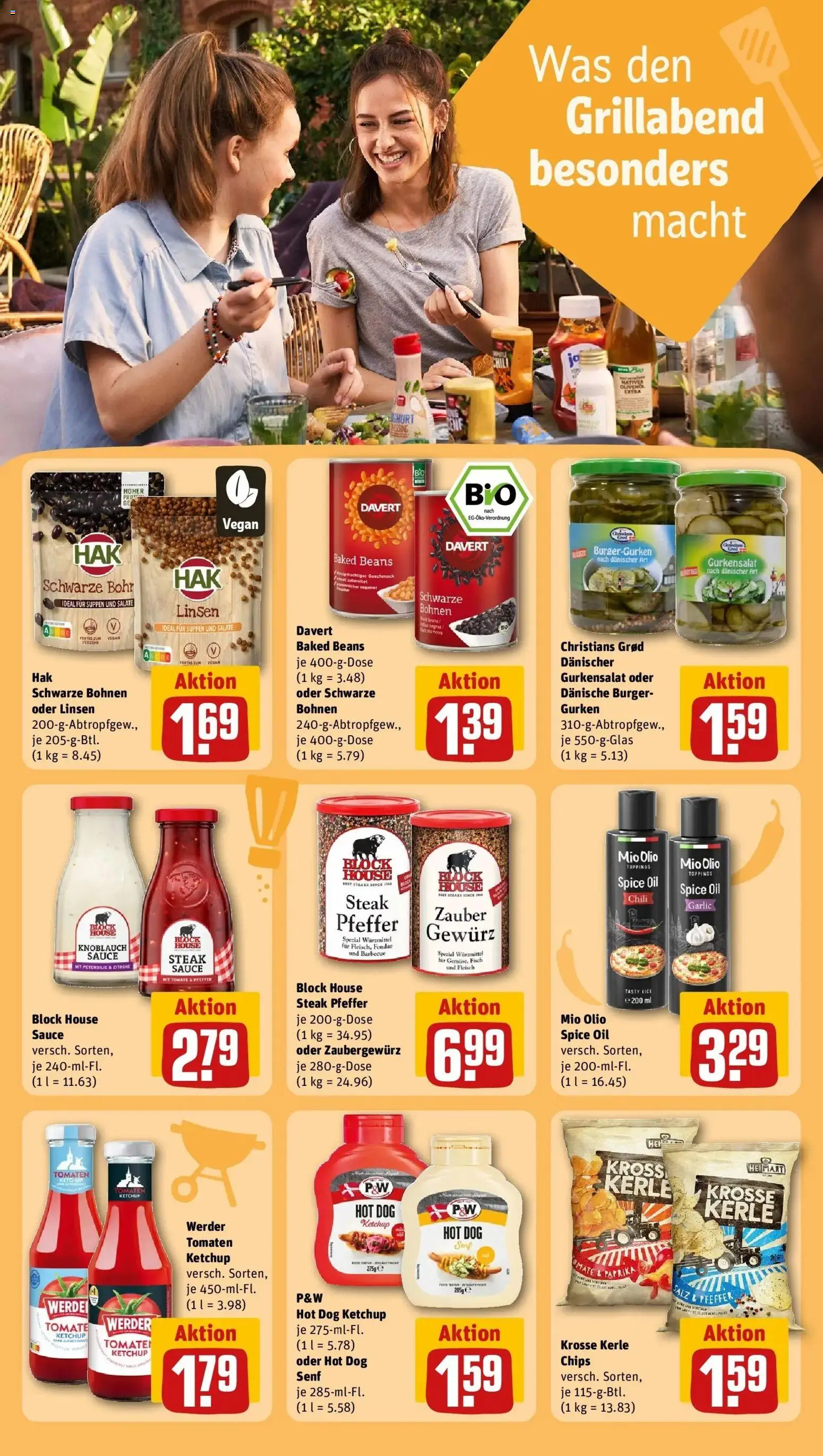 REWE Prospekt ab 03.08.2026 zum Blättern » Angebote | Seite: 16 | Produkte: Burger, Tomaten, Knoblauch, Gurken