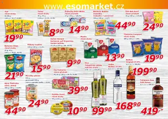 Náhled letáku Eso market leták od 30.09.2026 | Strana: 6 | Produkty: Piškoty, Božkov, Žvýkačky, Paštika