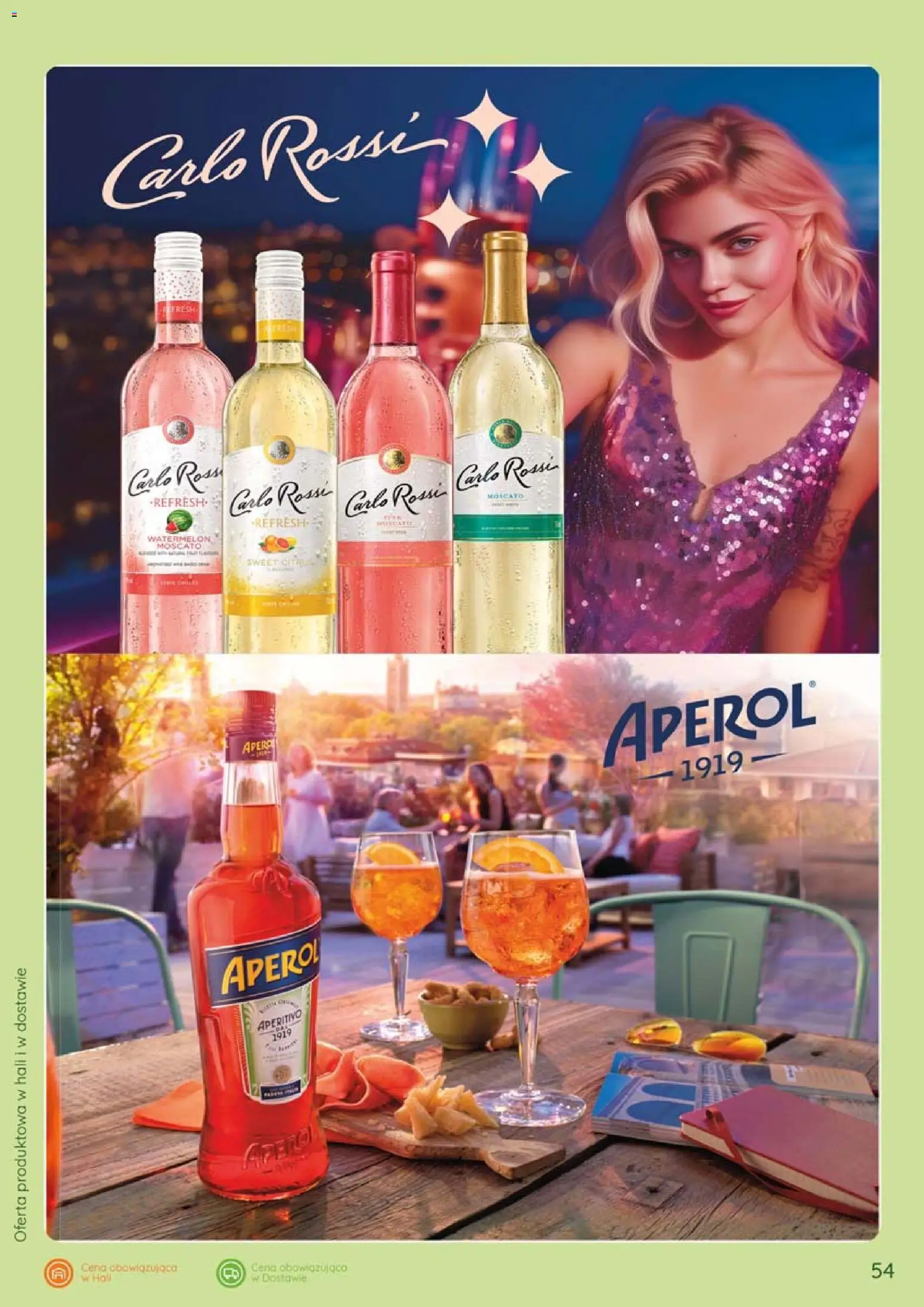 Eurocash gazetka - Katalog Alkoholowy od 01.06.2026 | Strona: 54 | Produkty: Aperol, Carlo Rossi