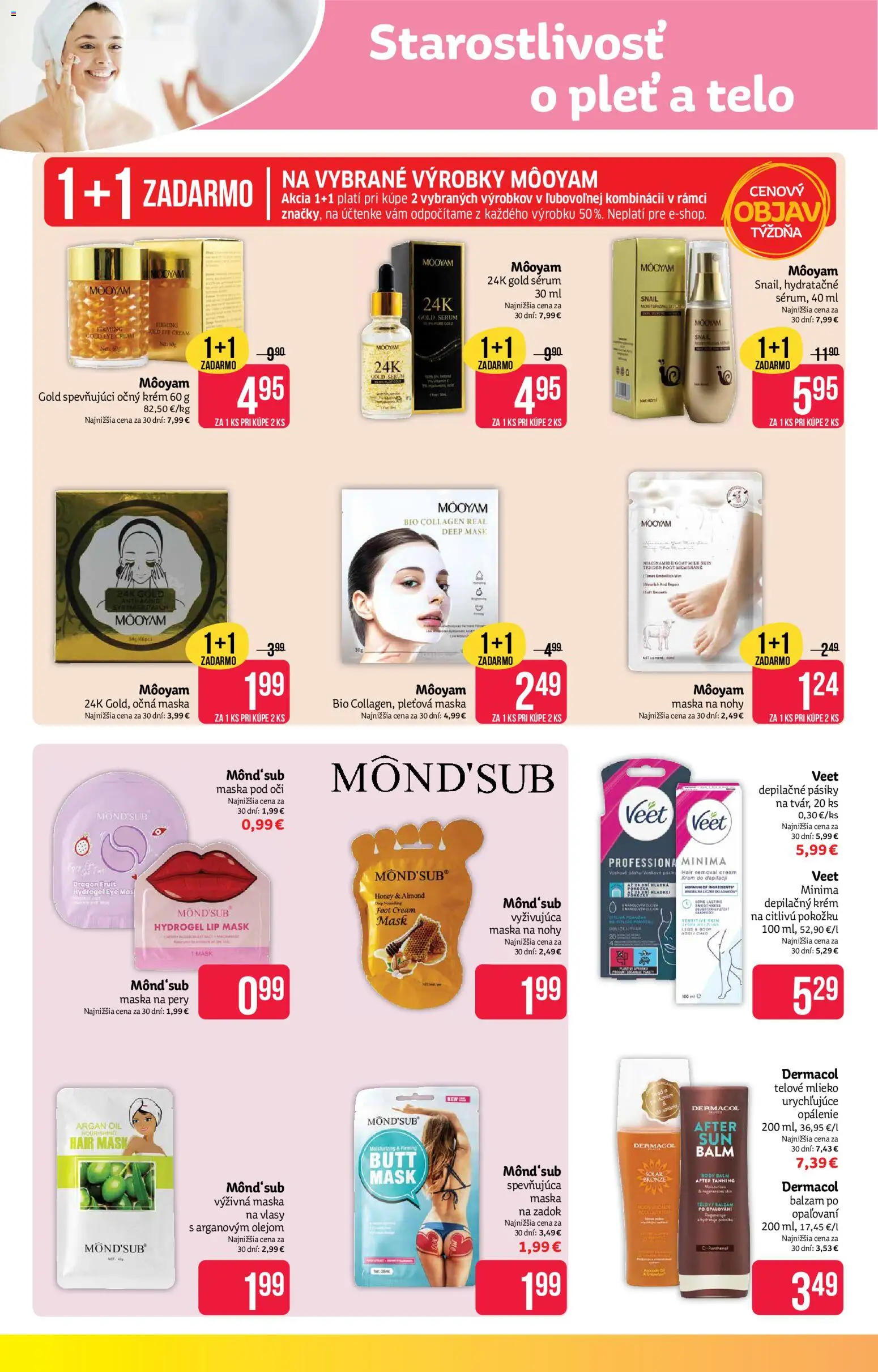 Nové Teta drogerie akcie – leták je platný od 03.08.2026 | Strana: 6 | Produkty: Mlieko, Maska, Depilačný krém, Krém
