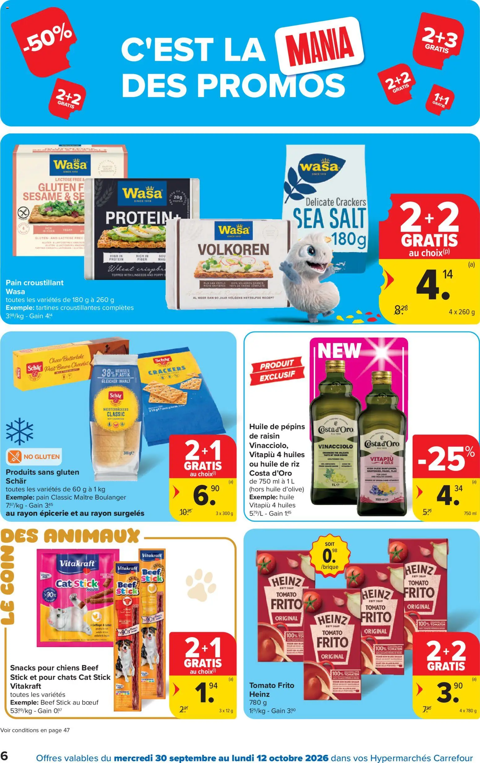{H1} | Pagina: 6 | Producten: Tomaten, Granen, Knäckebröd, Snacks