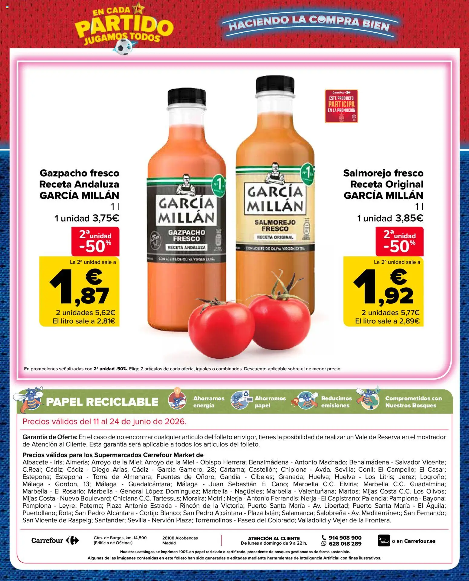 Carrefour Market folleto │ válido desde el 11.06.2026 | Página: 32 | Productos: Aceite, Aceite de oliva, Aceite de oliva virgen extra, Gazpacho
