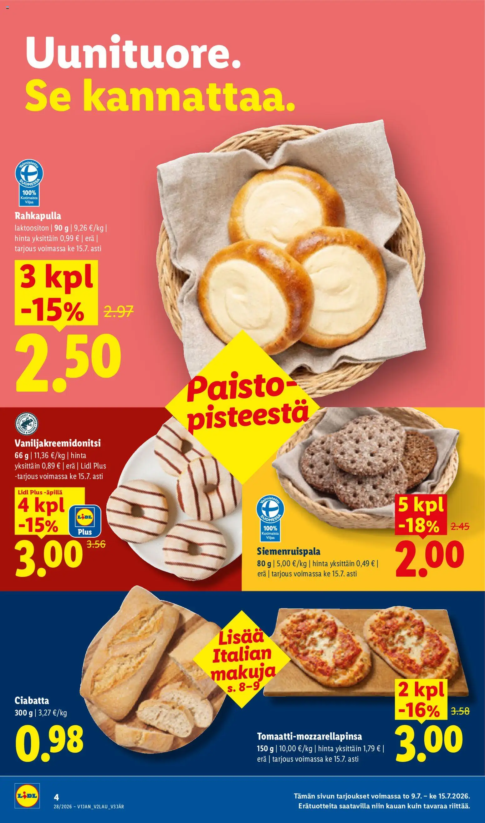 Lidl tarjoukset – voimassa 09/07/2026 alkaen | Sivu: 4