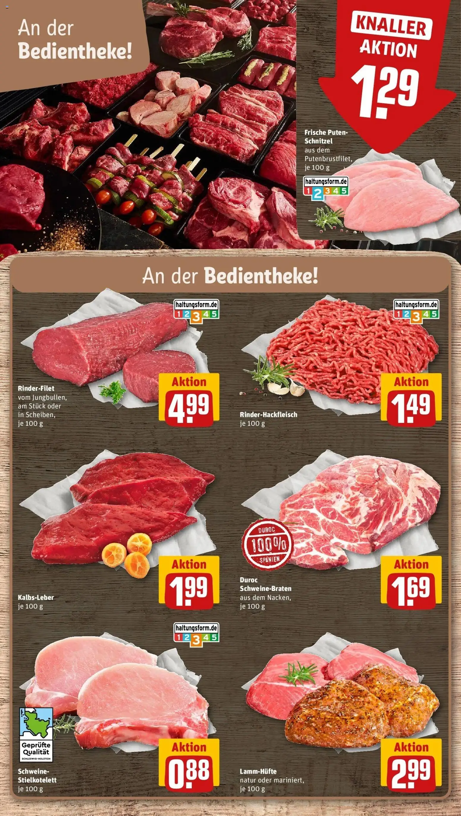 REWE Prospekt ab 31.08.2026 zum Blättern » Angebote | Seite: 8 | Produkte: Rinderfilet, Schnitzel, Kalbsleber