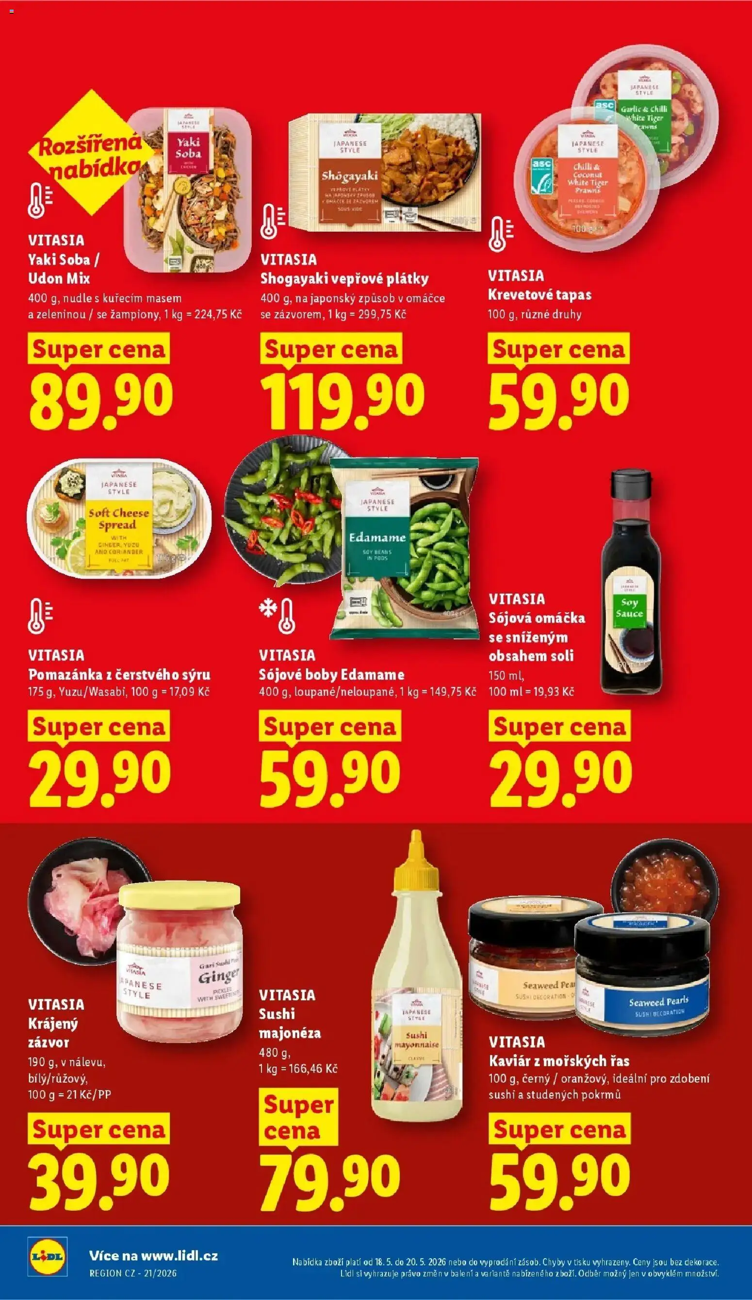 Lidl aktuální leták od 18.05.2026 | Strana: 18 | Produkty: Boby, Majonéza, Zázvor, Nudle