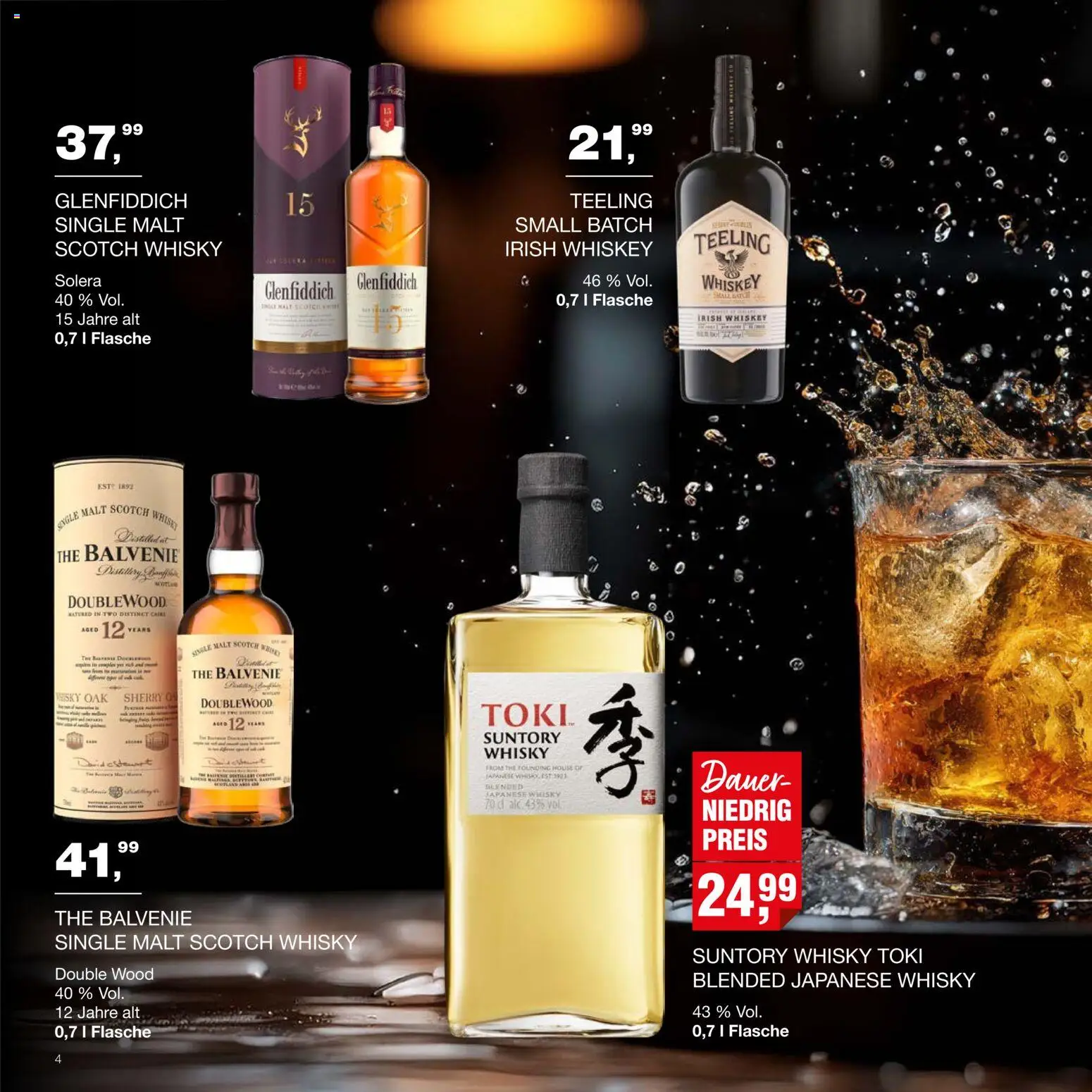 Handelshof Drinks & More – gültig ab 15.10.2026 | Seite: 4 | Produkte: Whisky, Whiskey