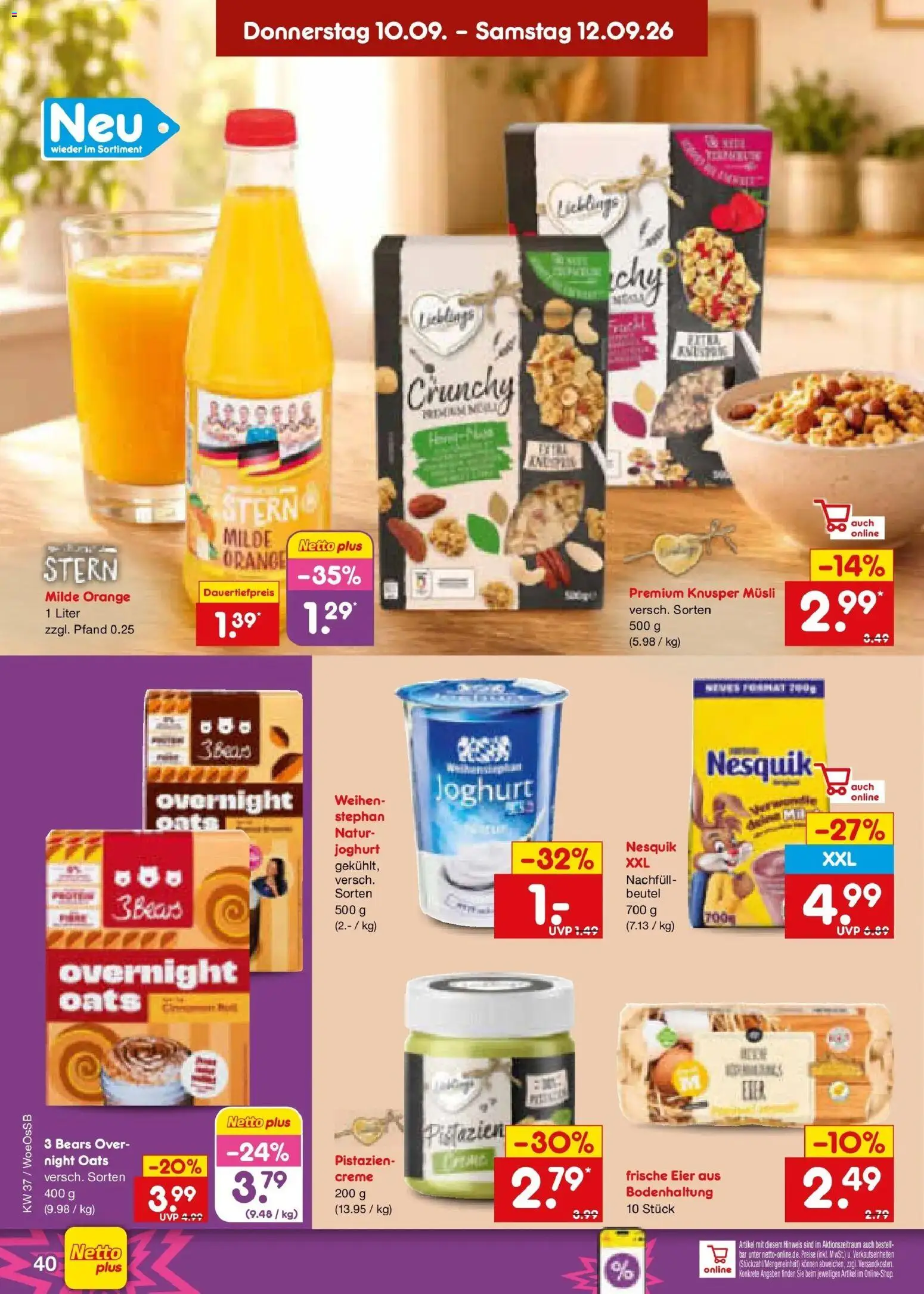Netto Marken-Discount Prospekt Gemmingen – gültig ab 07.09.2026 | Seite: 58 | Produkte: Nesquik, Eier, Pistazien, Creme