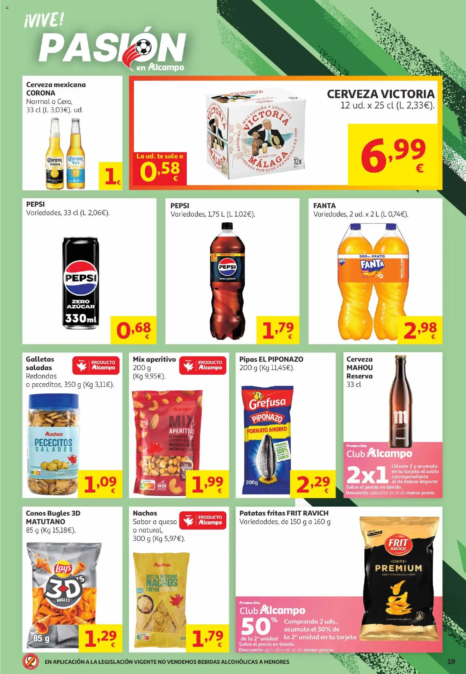 Alcampo Canarias │ válido desde el 16.06.2026 | Página: 19 | Productos: Καλτσάκια μισά, Queso, Té, Galletas
