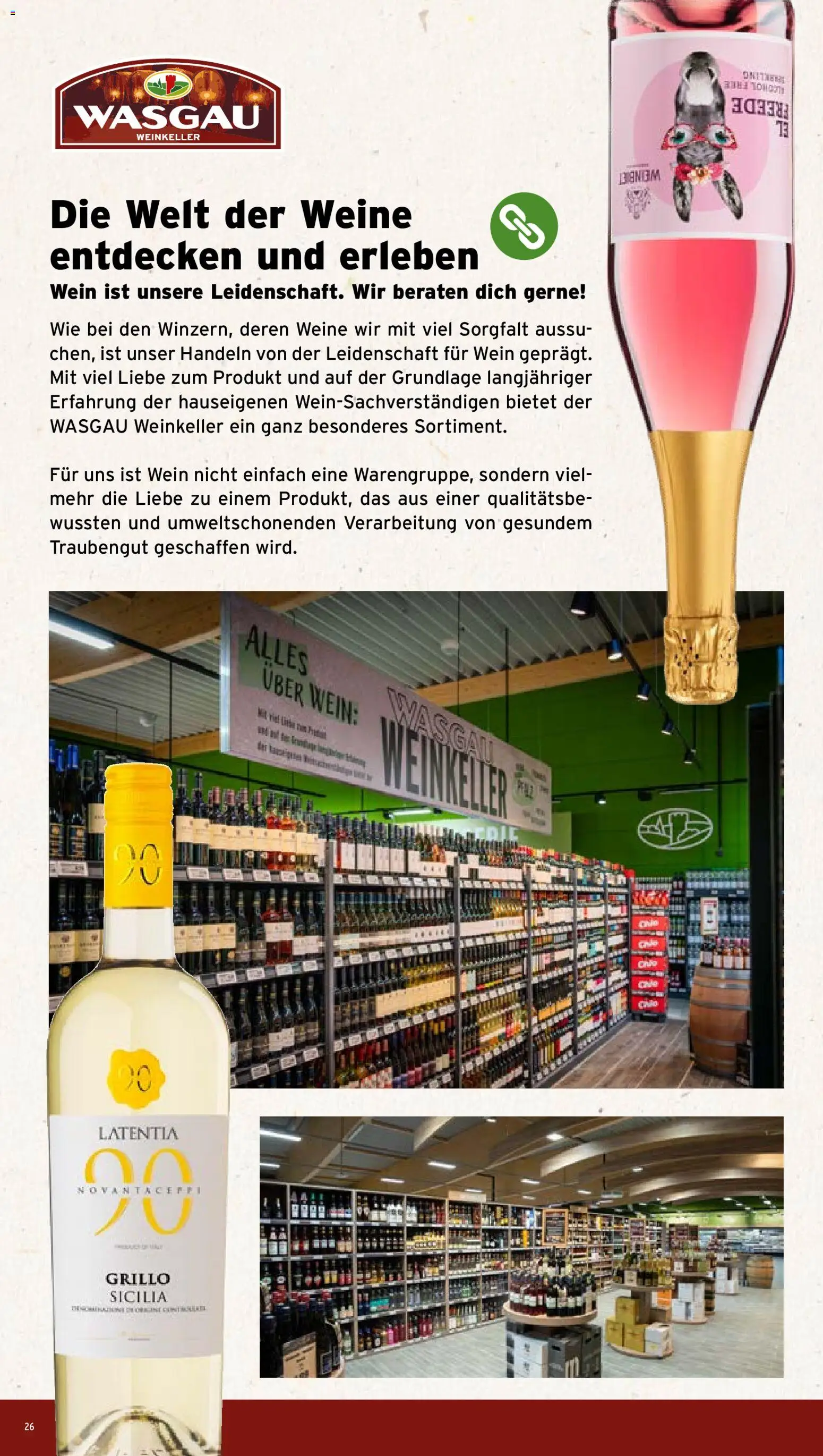 Wasgau Prospekt – gültig ab 14.09.2026 | Seite: 26 | Produkte: Wein