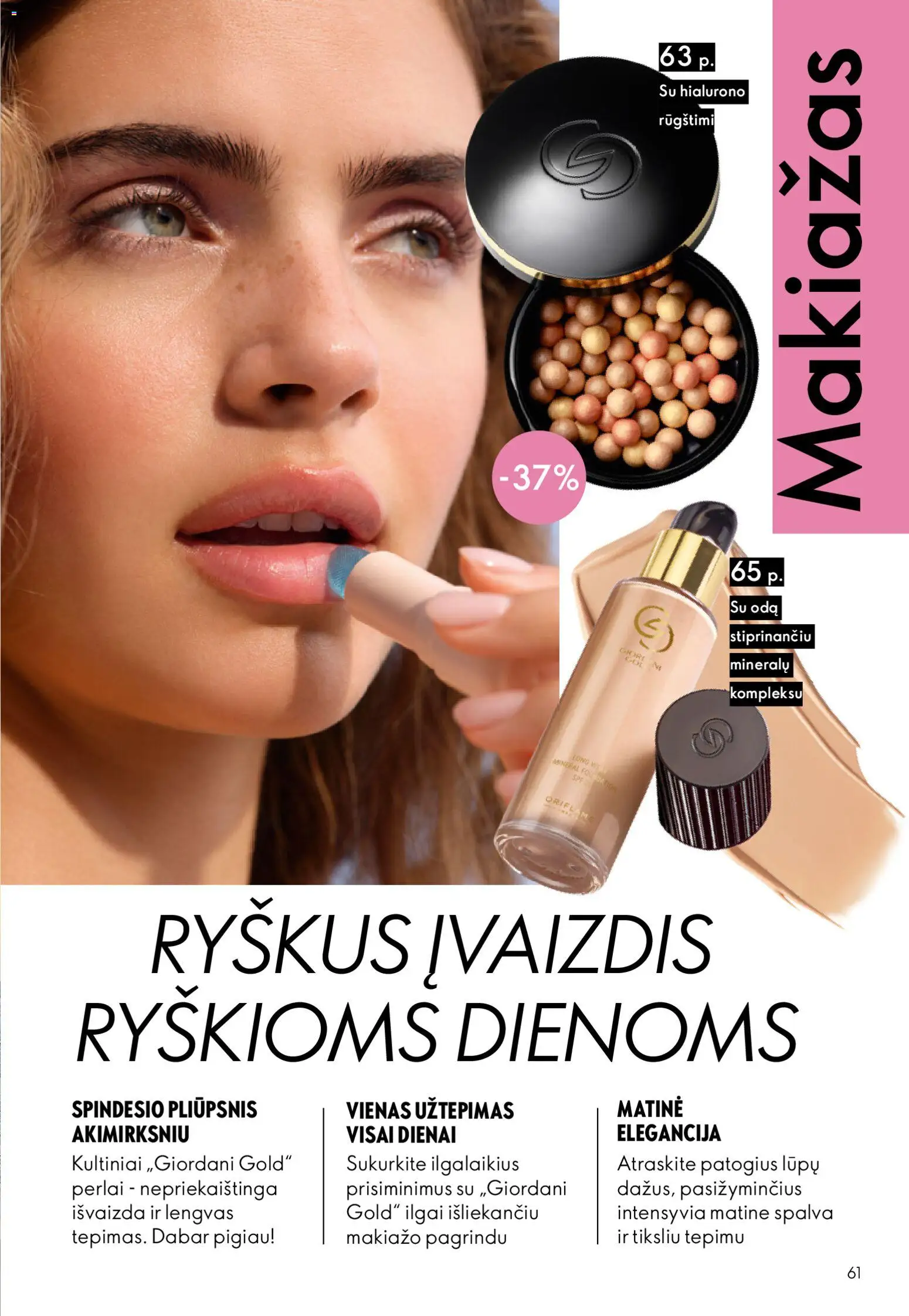 Oriflame akcijos nuo 03.06.2026 | Puslapis: 61 | Prekių: Makiažas