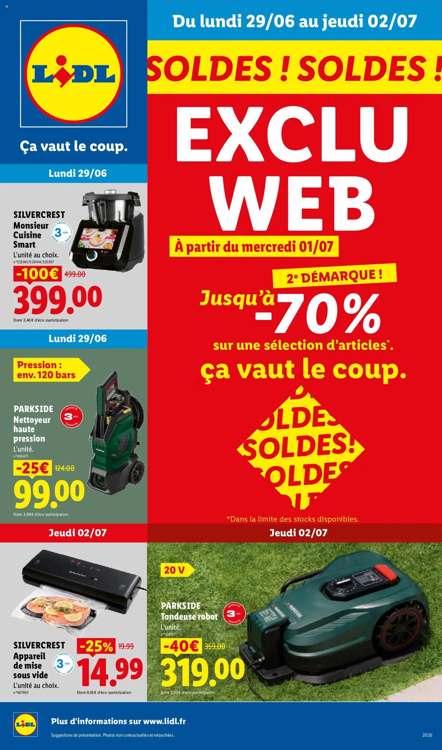 {H1} | Page: 1 | Produits: Robot, Nettoyeur haute pression, Appareil de mise sous vide, Tondeuse