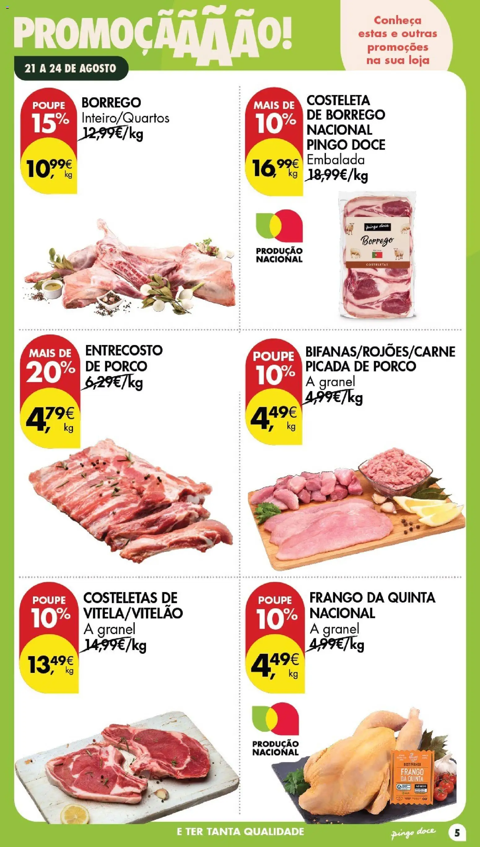Pingo Doce Poupe este Fim de Semana │ válido de 21/08/2026 | Página: 5 | Produtos: Costeleta, Frango