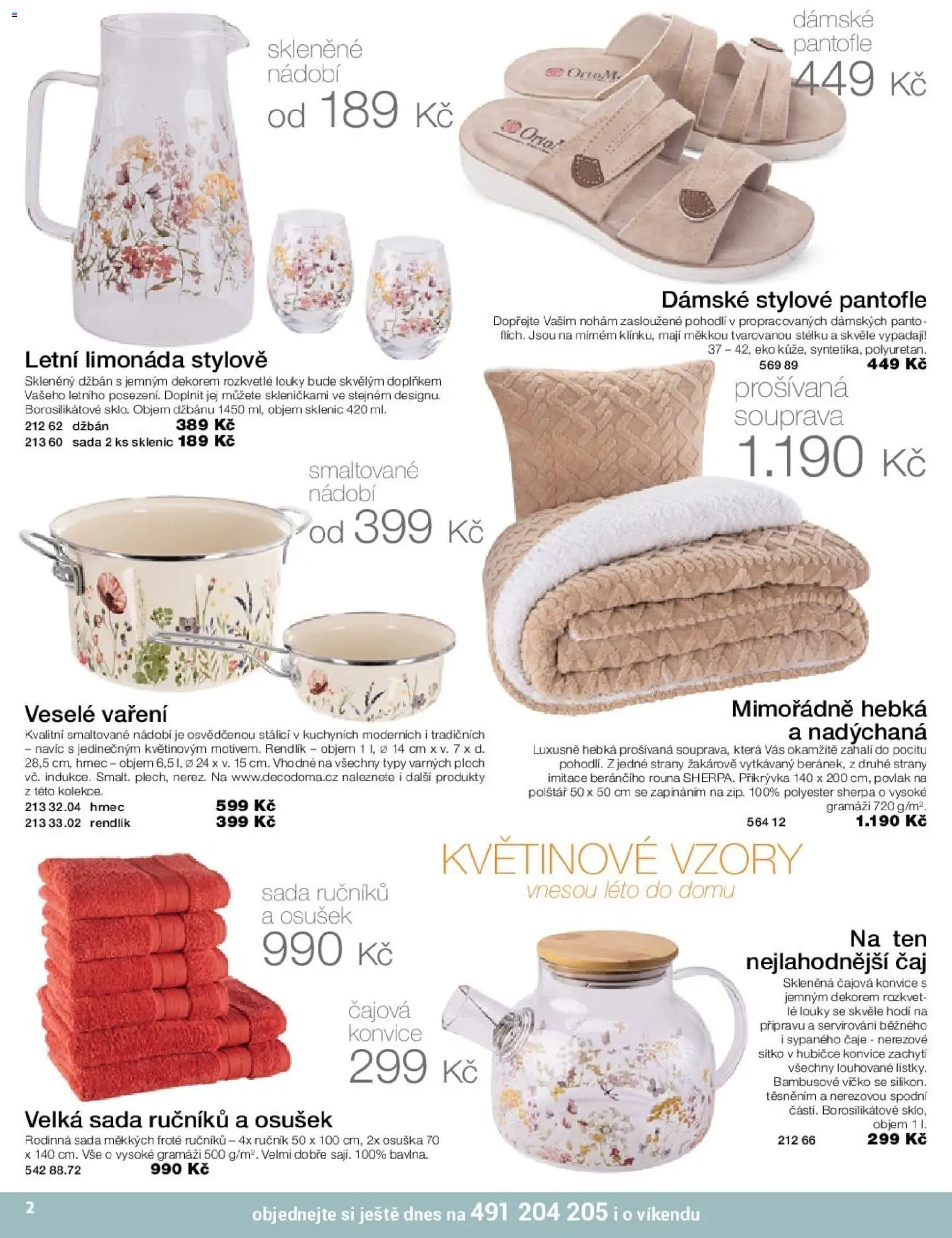 Decodoma katalog Jaro 2026 od 30.03.2026 | Strana: 2 | Produkty: Limonáda, Sítko, Polštář, Přikrývka
