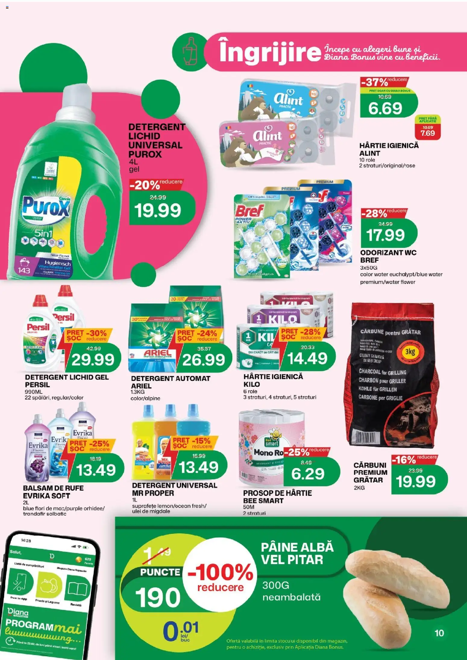 Noul catalog Diana – valabil de la 01.09.2026 | Pagină: 11 | Produse: Clean, Grătar, Balsam, Ulei
