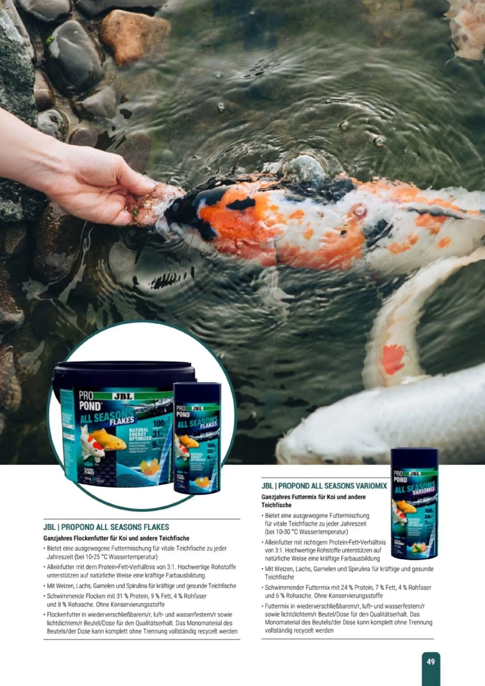 zookauf Themenkatalog Teich – gültig ab 23.03.2026 | Seite: 49 | Produkte: Energy, Garnelen, Flocken