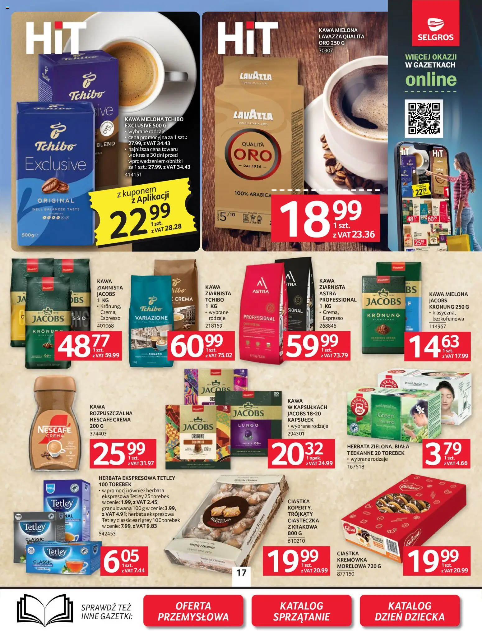 Selgros cash&carry gazetka od 21.05.2026 | Strona: 17 | Produkty: Tchibo exclusive, Tchibo, Kawa, Herbata