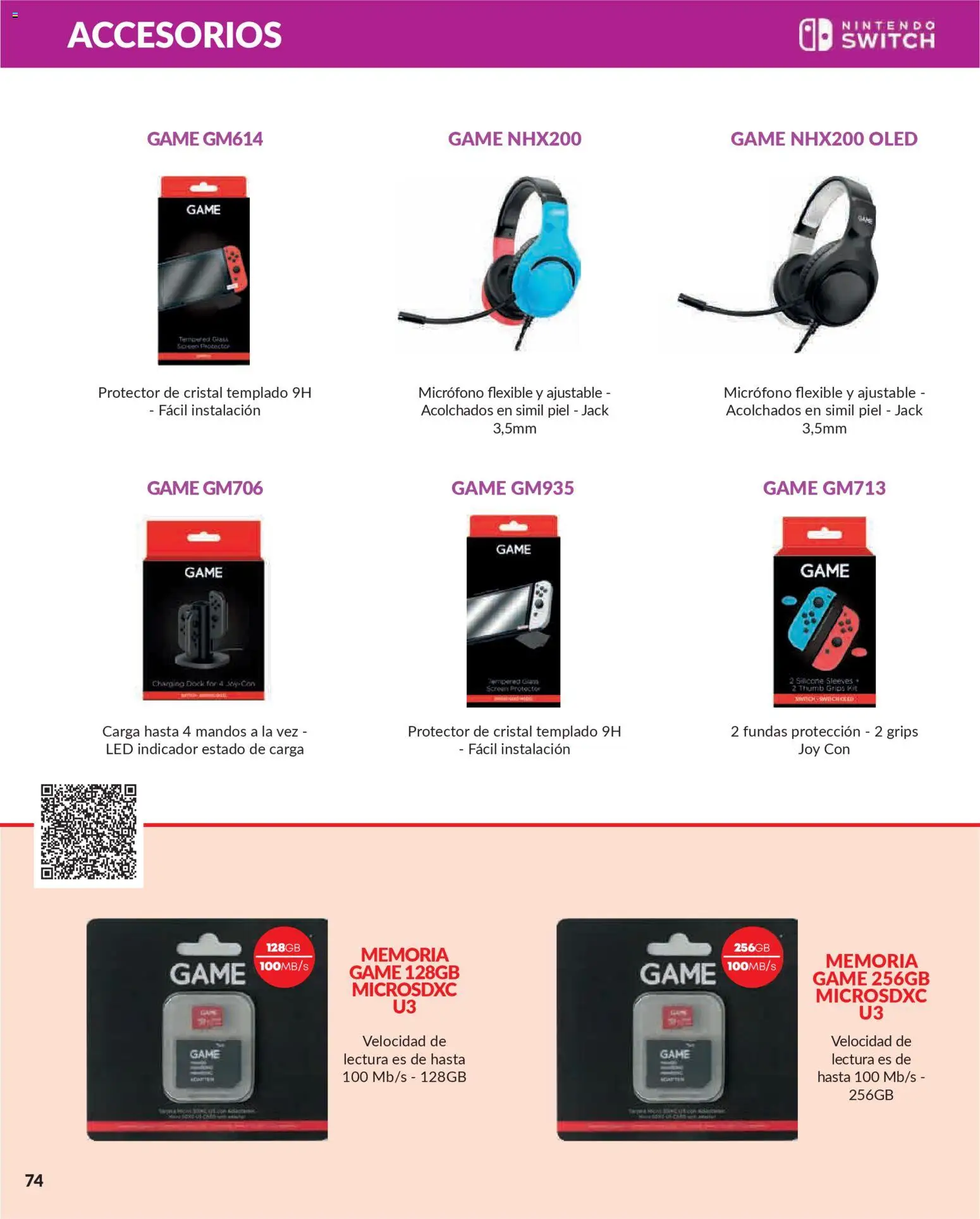 Game folleto │ válido desde el 03/12/2025 | Página: 74 | Productos: Nintendo, Micrófono