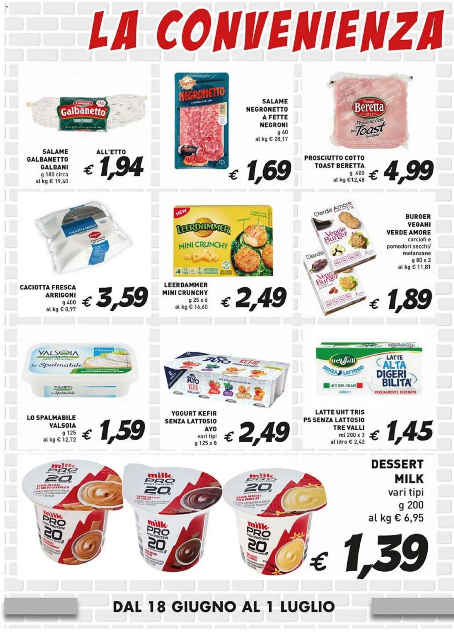 Volantino Coal del 18/06/2026 | Pagina: 2 | Prodotti: Salame, Prosciutto, Pomodori, Melanzane