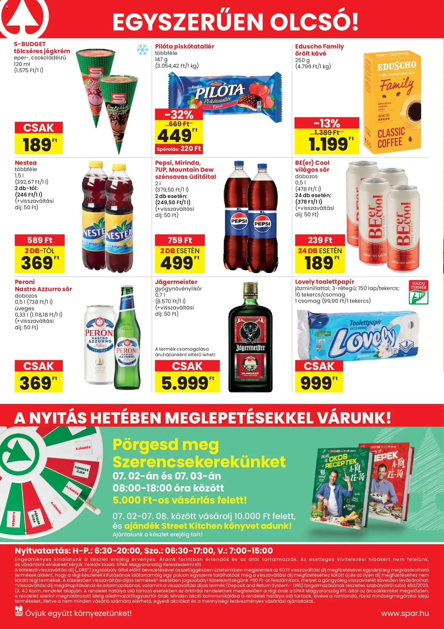 Spar akciós ujság - amely érvényes a következő dátumtól: 2026.07.02. | Oldal: 4