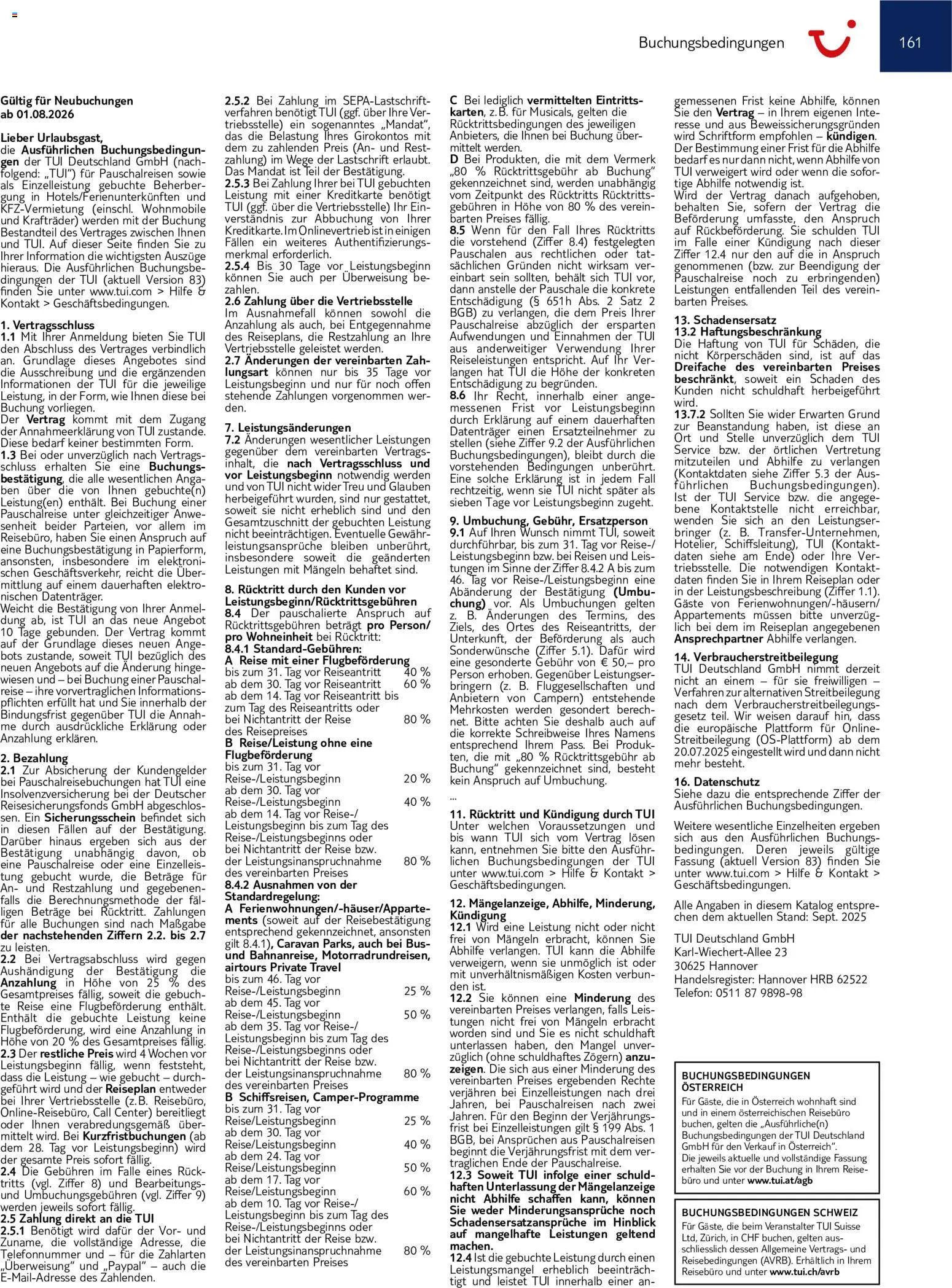 TUI Prospekt Mittelamerika & Karibik 2026/27 – gültig ab 01.11.2026 | Seite: 161 | Produkte: Telefon