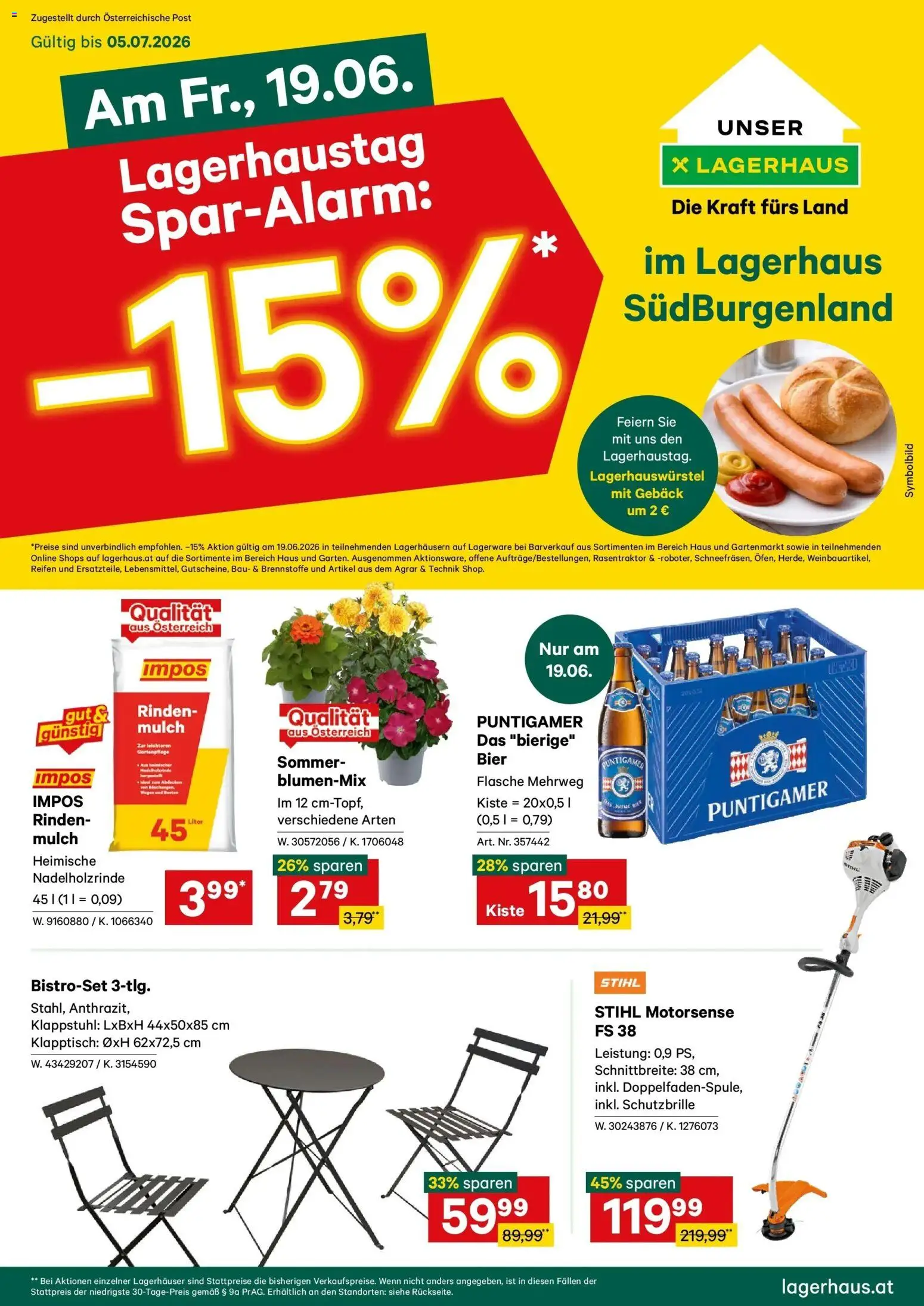 Lagerhaus - Wochen Angebote gültig ab 19.06.2026 | Seite: 1
