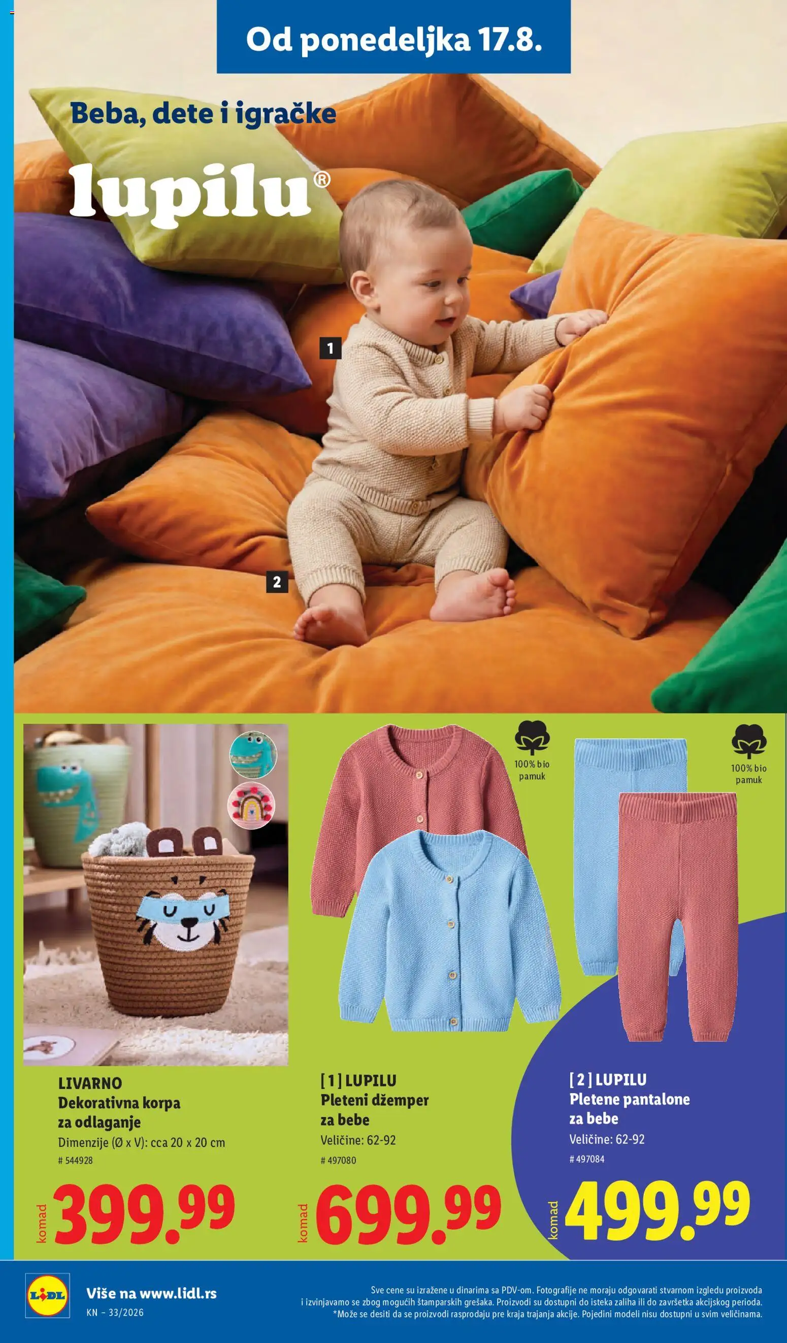 Lidl katalog - važi od 13.08.2026 | Strana: 102 | Proizvode: Igračke, Korpa, Džemper, Pantalone