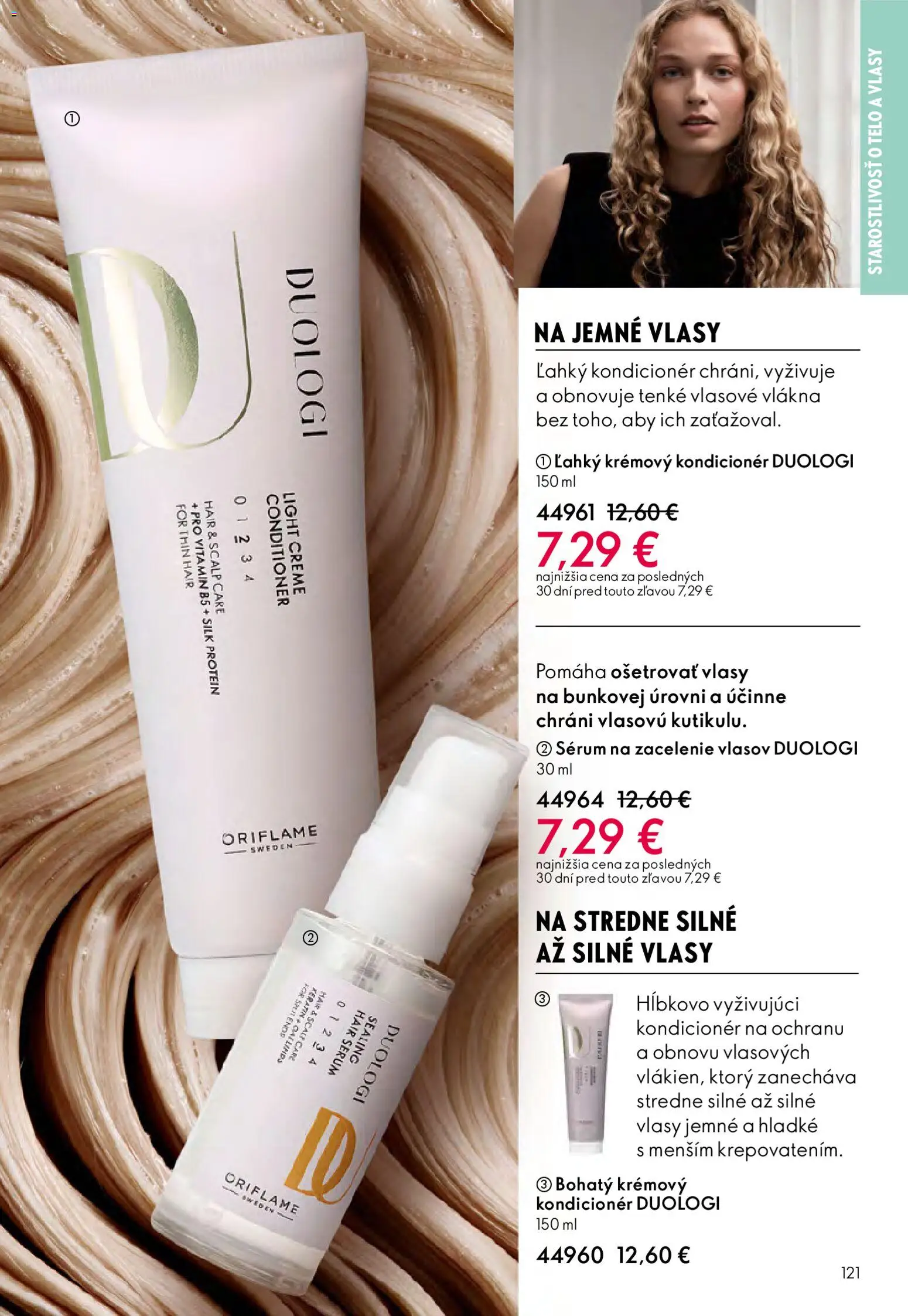 Nové Oriflame akcie – leták je platný od 25.03.2026 | Strana: 121 | Produkty: Protein, Kondicionér