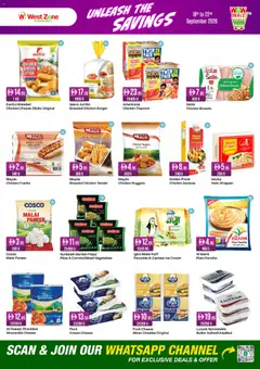 Preview of Westzone Supermarket catalogue valid from 18 Sep, 2026 | Page: 2 | Products: Cheese, Popcorn, Chicken, Cream