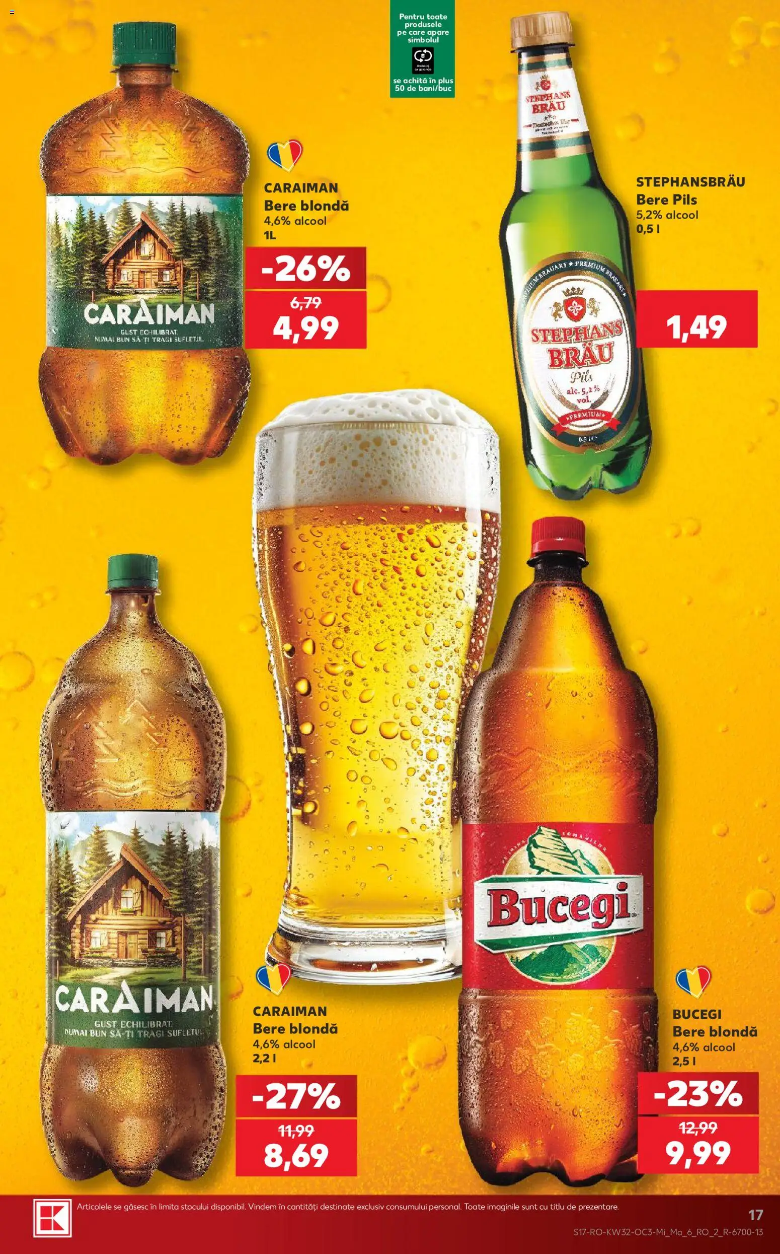 Noul catalog Kaufland – valabil de la 05.08.2026 | Pagină: 17 | Produse: Bere