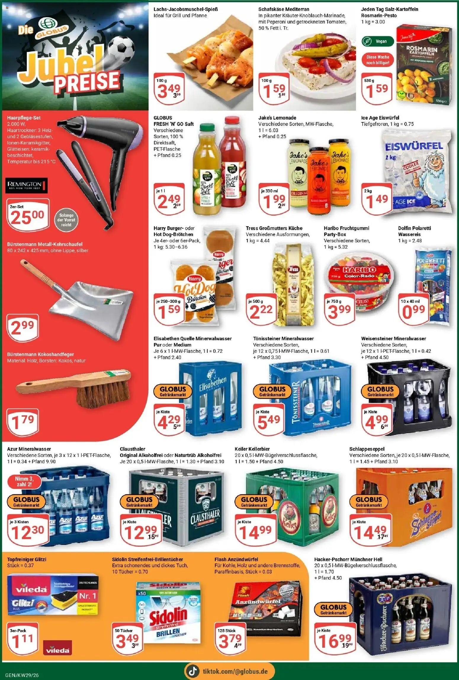 Globus Prospekt Gensingen – gültig ab 13.07.2026 | Seite: 6 | Produkte: Haribo, Burger, Mineralwasser, Saft