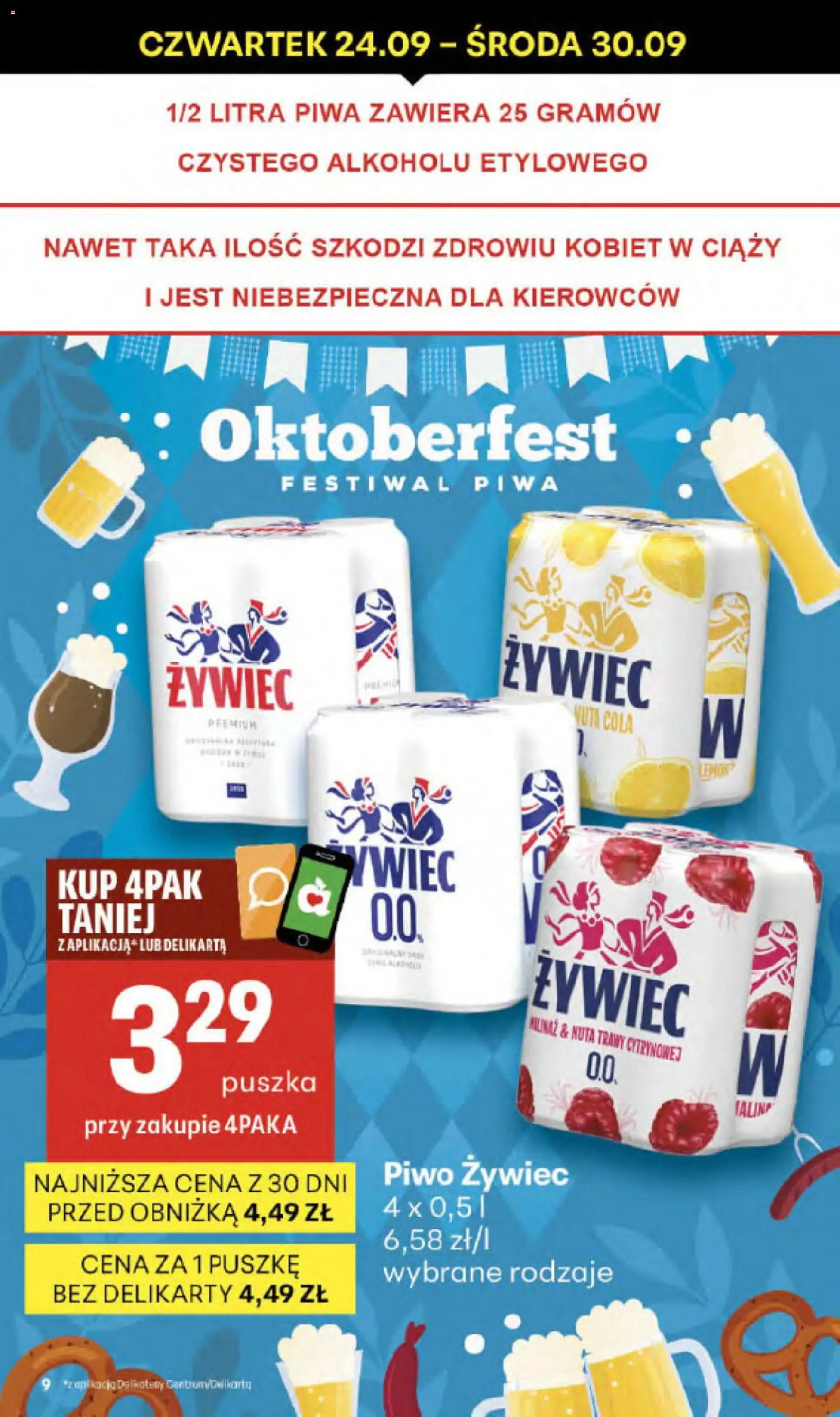 Delikatesy Centrum gazetka - Sklepy Własne od 24.09.2026 | Strona: 9 | Produkty: Trawy, Delikatesy, Piwo