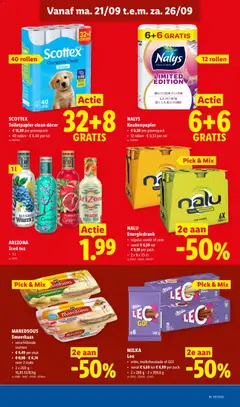 NALU Energiedrank, regular, exotic of zero - Voorbeeld van een folder van Lidl, geldig van 21/09/2026 | Pagina: 9 | Producten: Toiletpapier, Fruit, Energiedrank, Smeerkaas