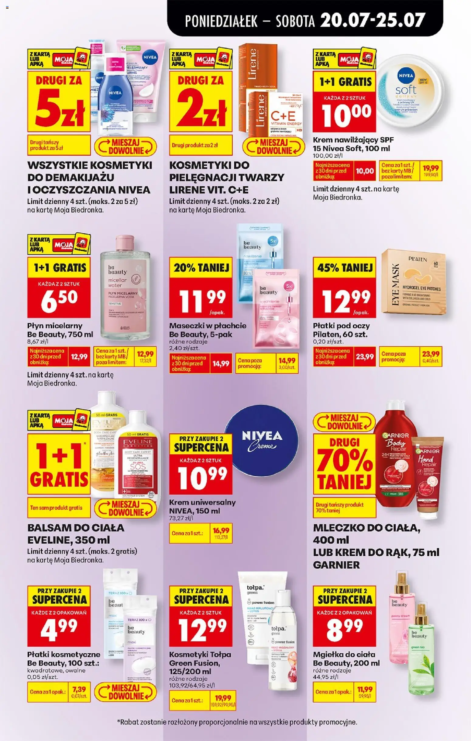 Biedronka Polsko leták od 20.07.2026 | Strana: 71 | Produkty: Nivea, Krém, Karty, Body